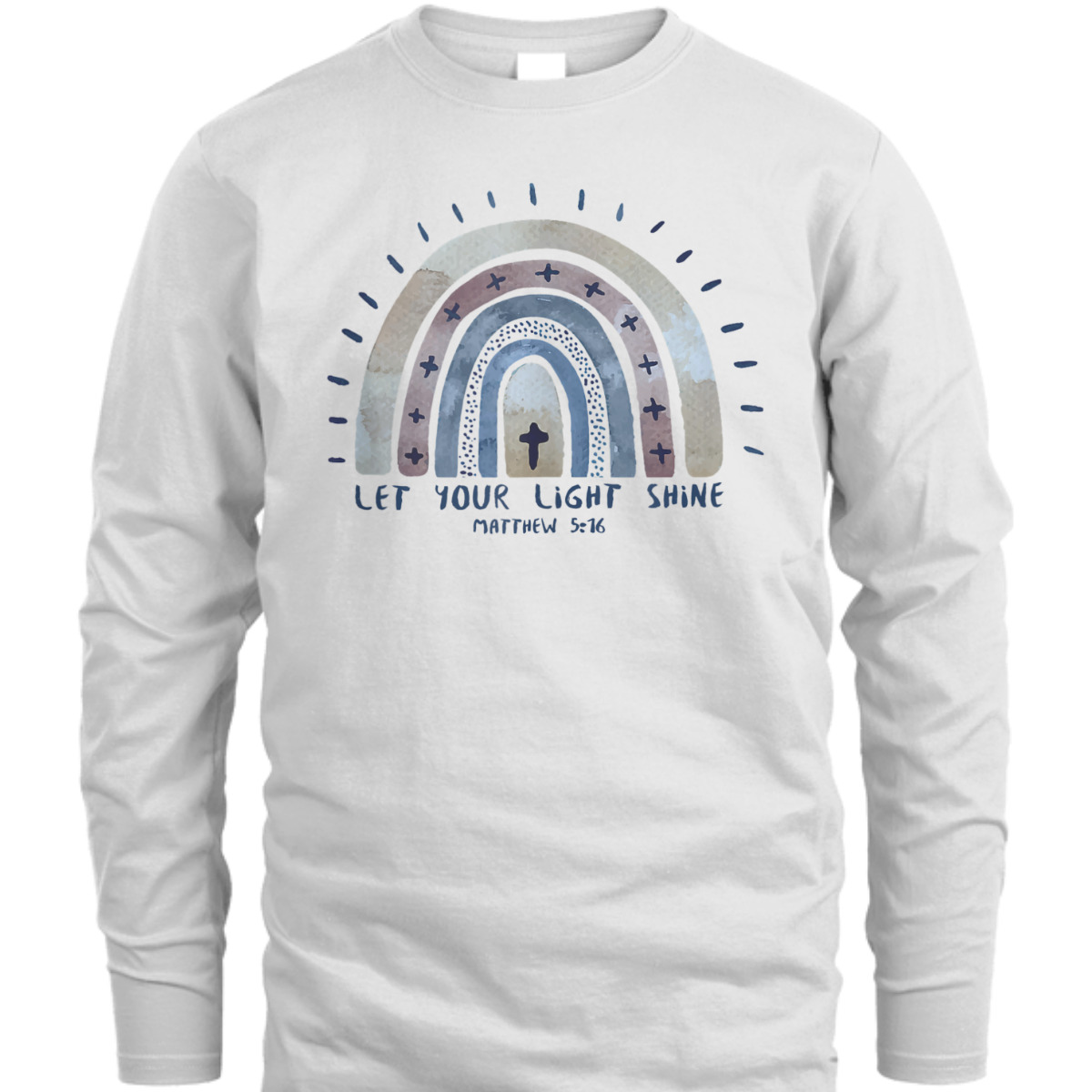 Let Your Light Shine Matthew 5:16 Christian Bible Verse T-Shirt