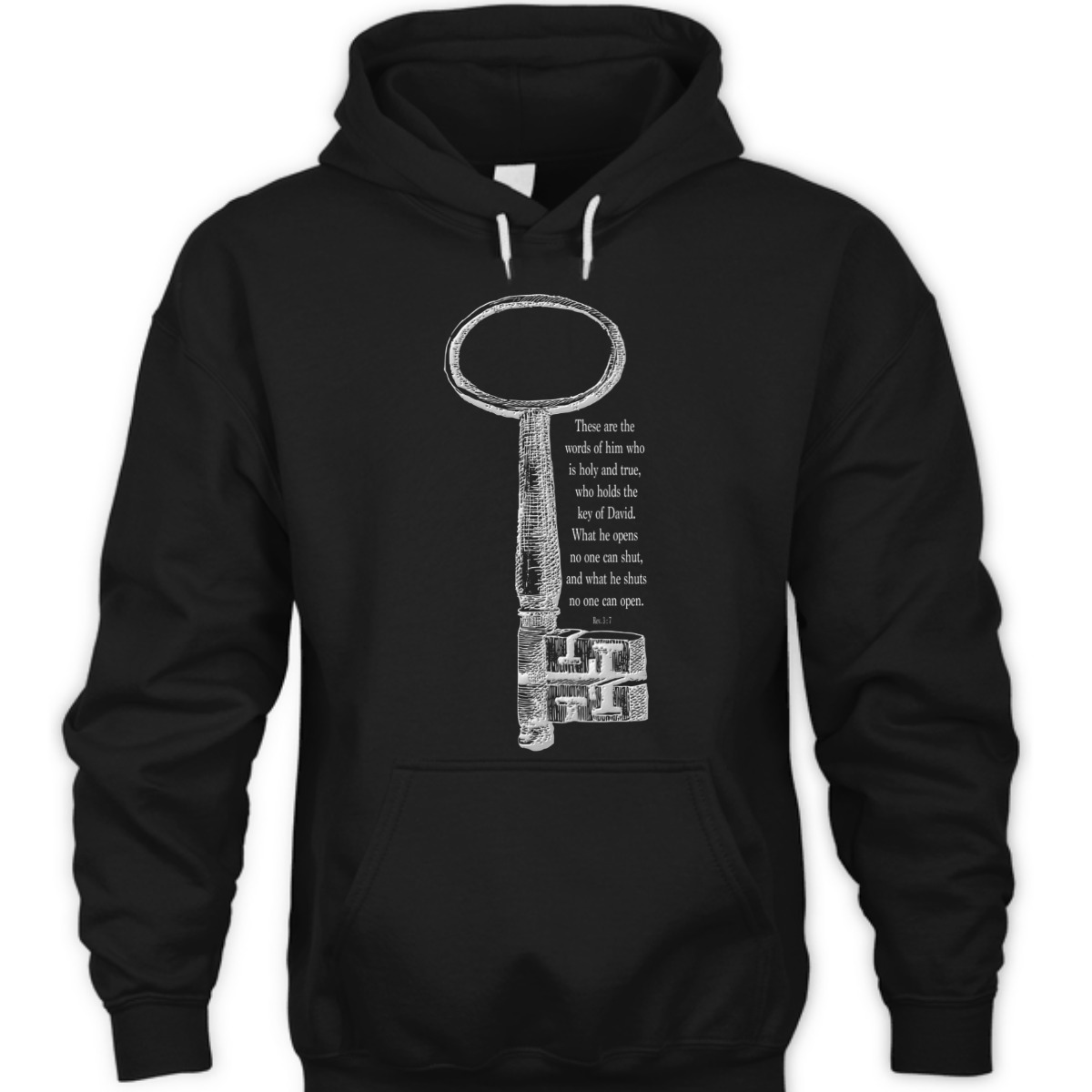 The Key What He Shuts No One Can Open Religious Bible Verse T-Shirt