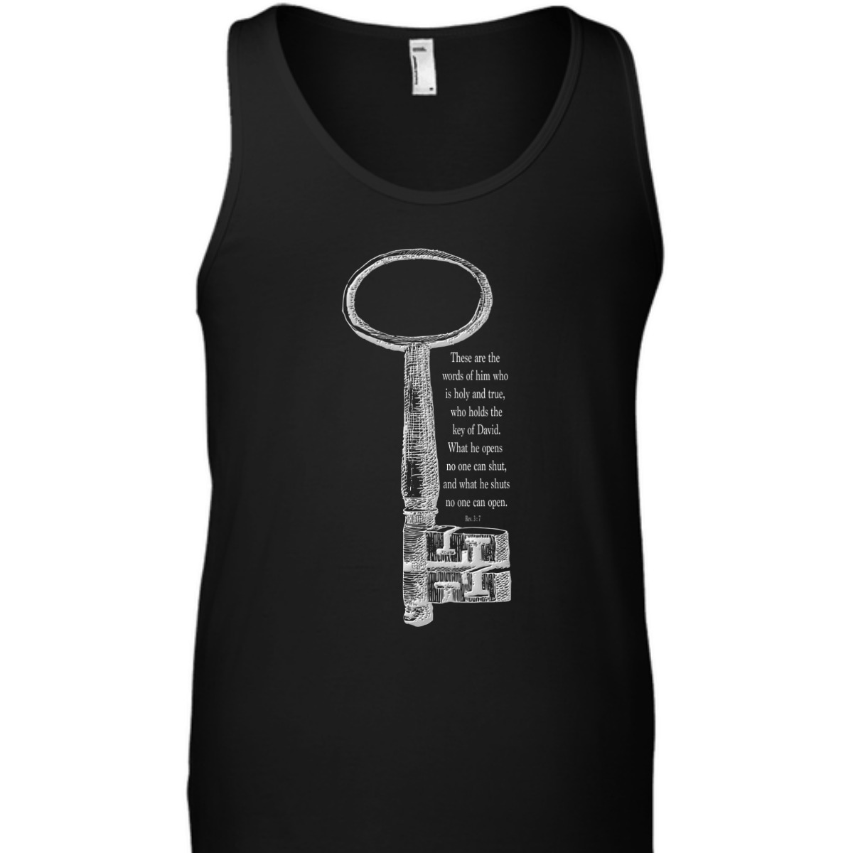 The Key What He Shuts No One Can Open Religious Bible Verse T-Shirt The Key What He Shuts No One Can Open Religious Bible Verse T-Shirt