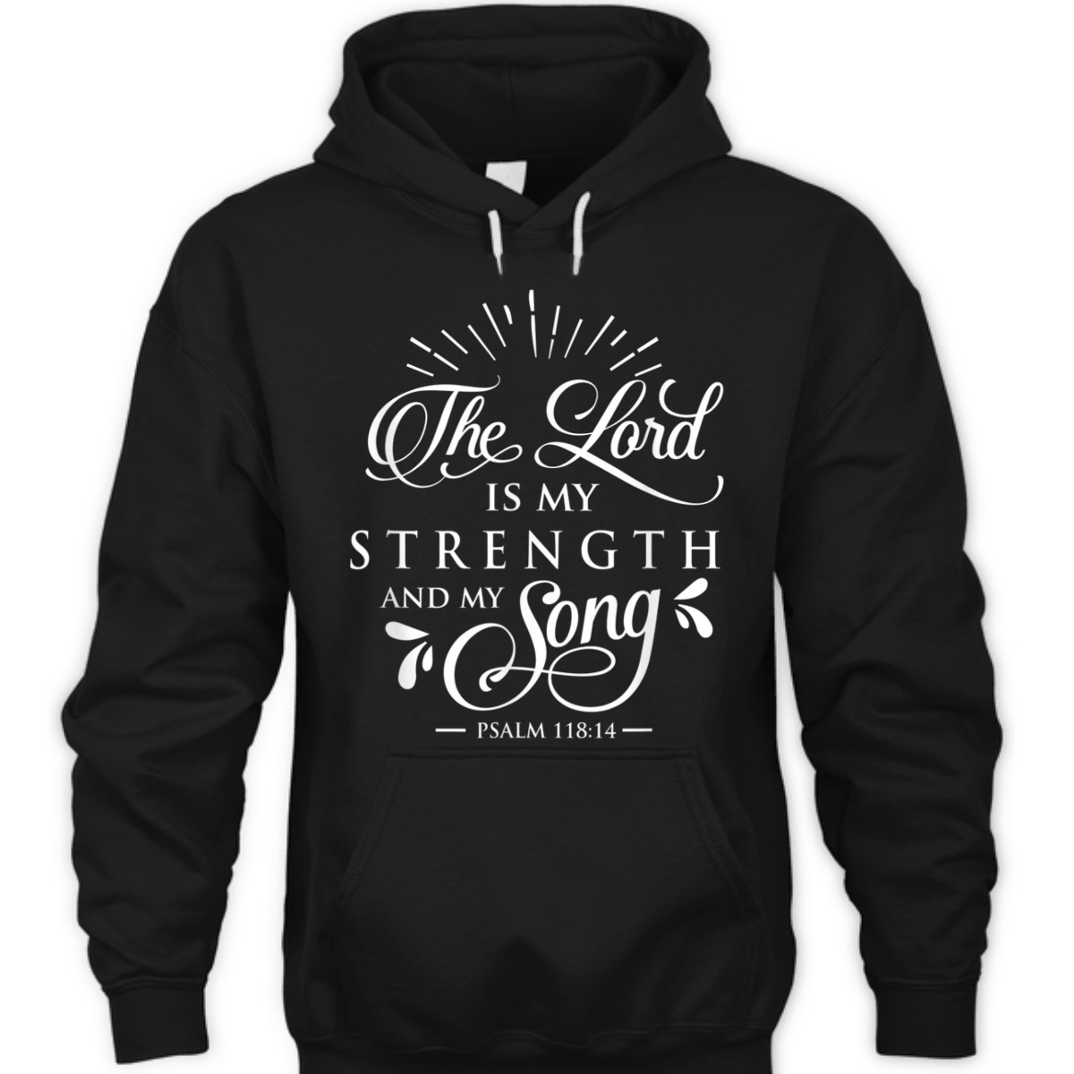 Christian The Lord My Strength And Song Psalm 118:14 Bible Verse T-Shirt Christian The Lord My Strength And Song Psalm 118:14 Bible Verse T-Shirt