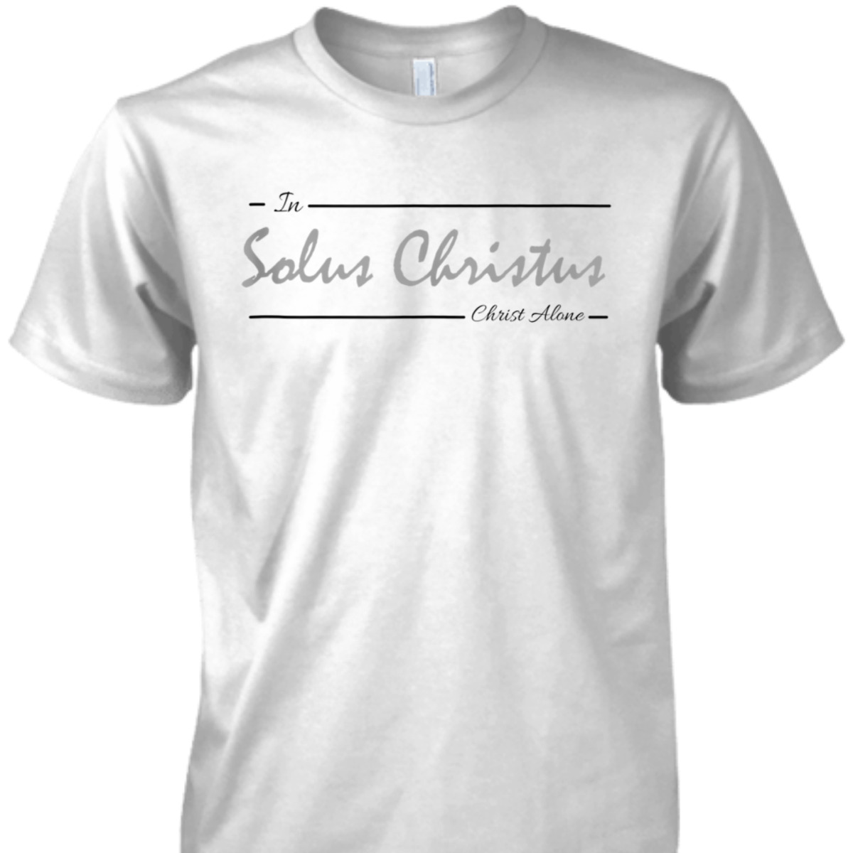 Solus Christus In Christ Alone T-Shirt Latin Five Solas Reformation