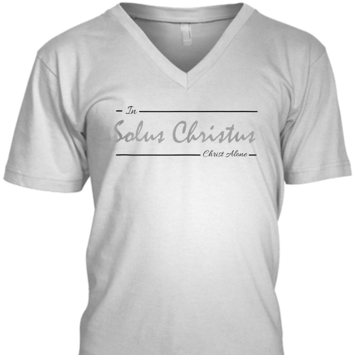 Solus Christus In Christ Alone T-Shirt Latin Five Solas Reformation