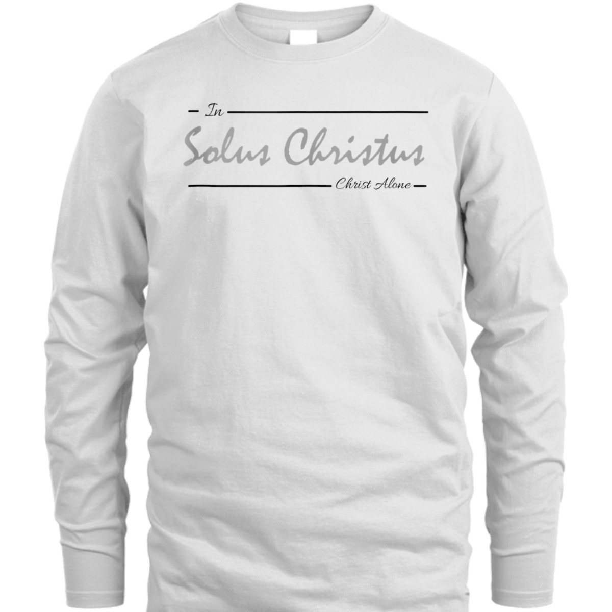 Solus Christus In Christ Alone T-Shirt Latin Five Solas Reformation