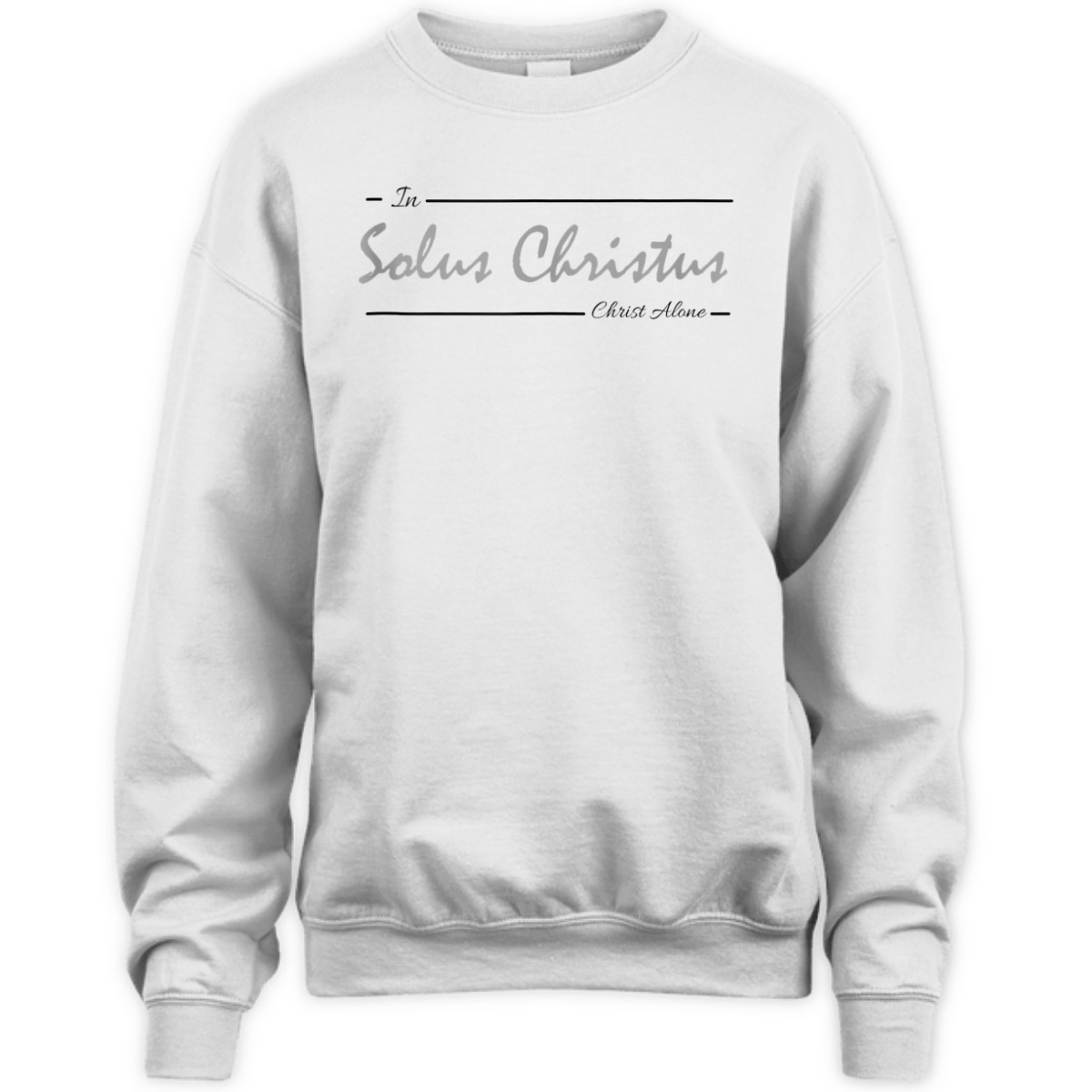 Solus Christus In Christ Alone T-Shirt Latin Five Solas Reformation
