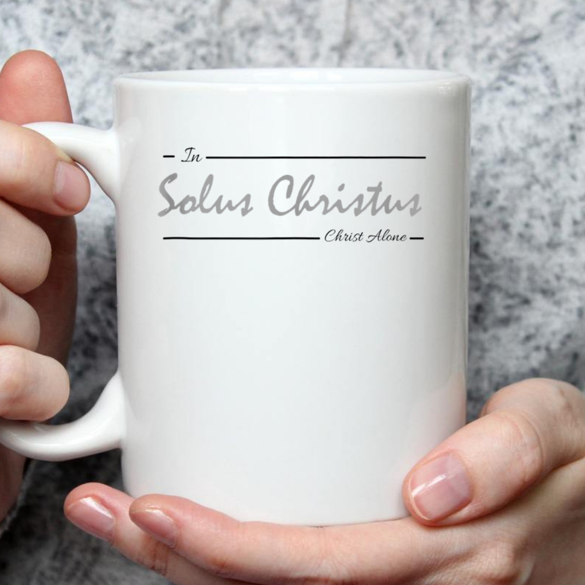 Solus Christus In Christ Alone T-Shirt Latin Five Solas Reformation