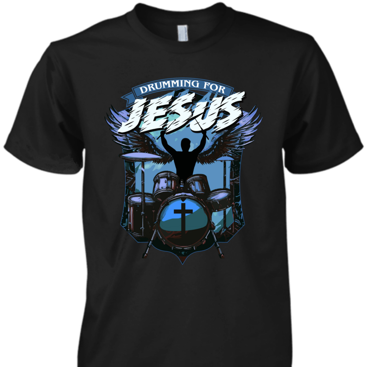 Christian Drummer Drumming For Jesus T-Shirt Worship Drummer Christian Drummer Drumming For Jesus T-Shirt Worship Drummer