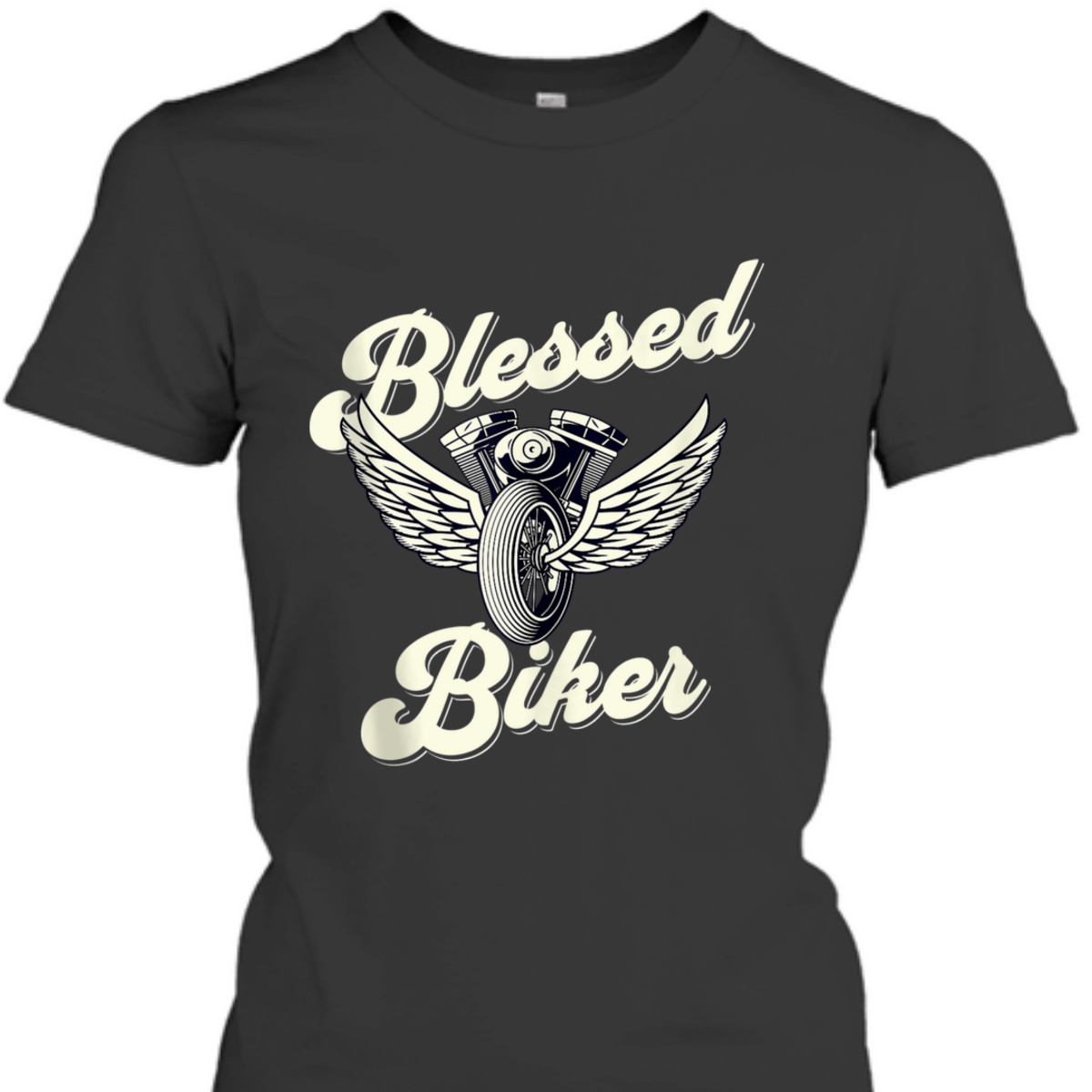 Blessed T-Shirt Christian Biker Motorcycle Religious Gift Blessed T-Shirt Christian Biker Motorcycle Religious Gift