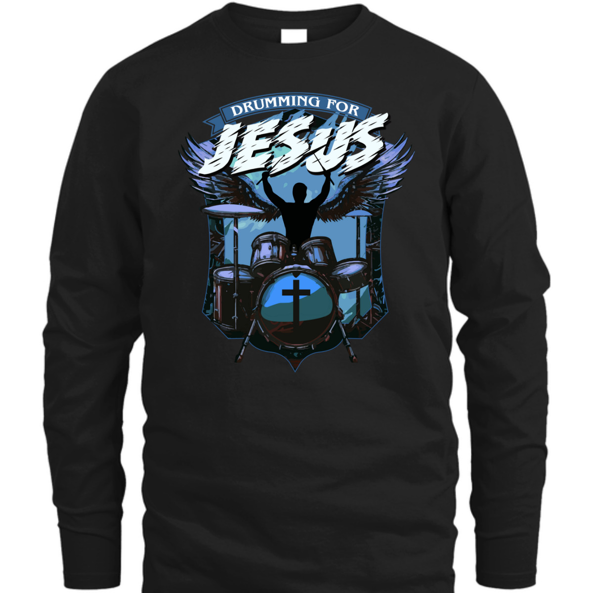 Christian Drummer Drumming For Jesus T-Shirt Worship Drummer