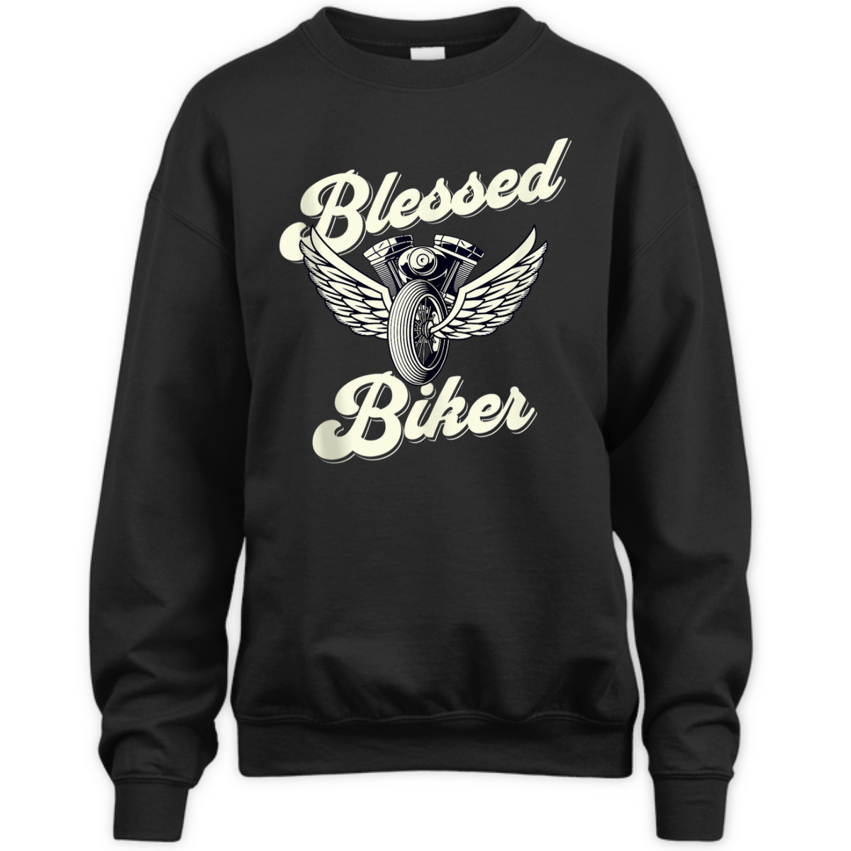Blessed T-Shirt Christian Biker Motorcycle Religious Gift