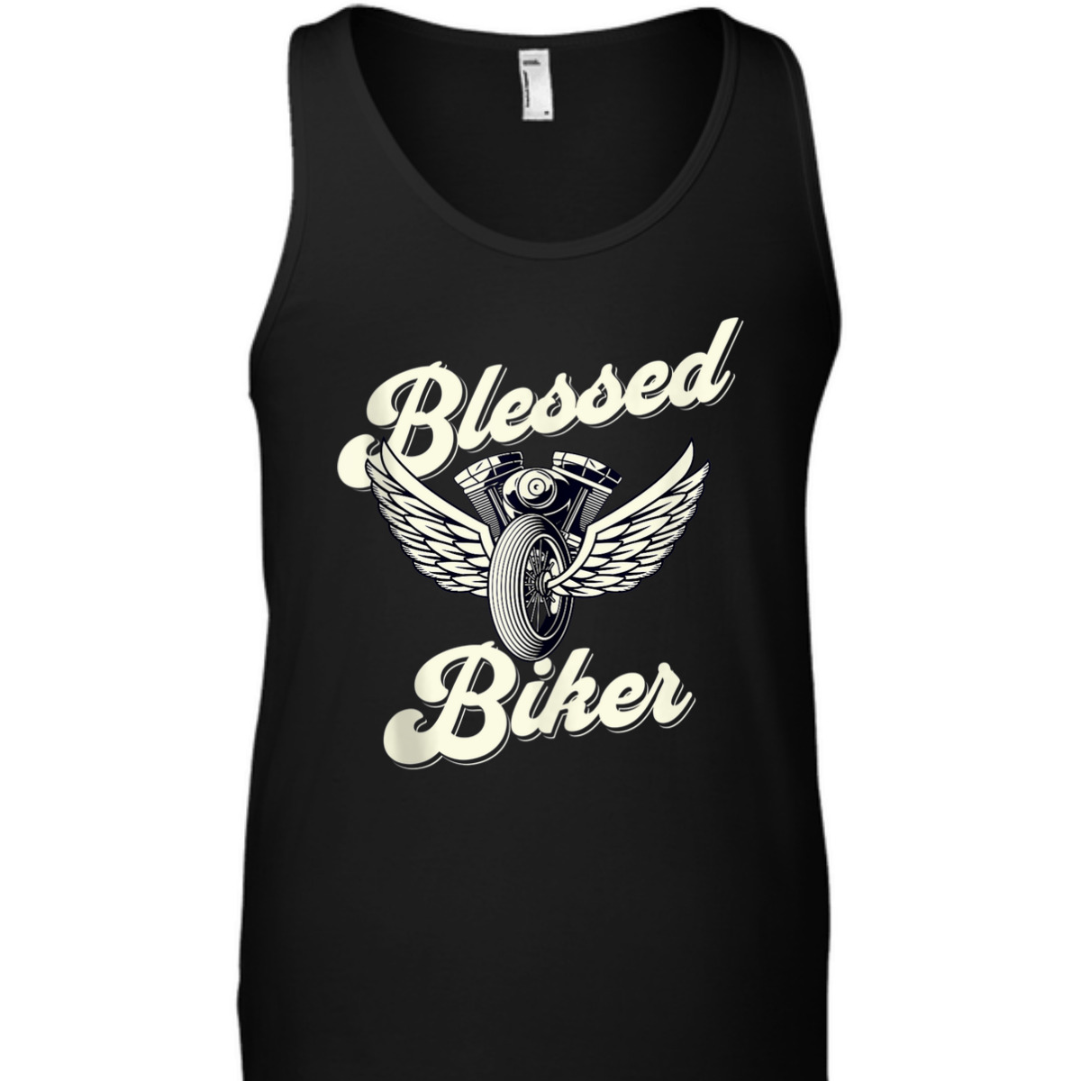 Blessed T-Shirt Christian Biker Motorcycle Religious Gift
