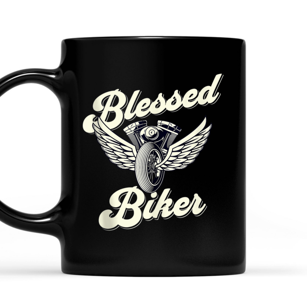 Blessed T-Shirt Christian Biker Motorcycle Religious Gift