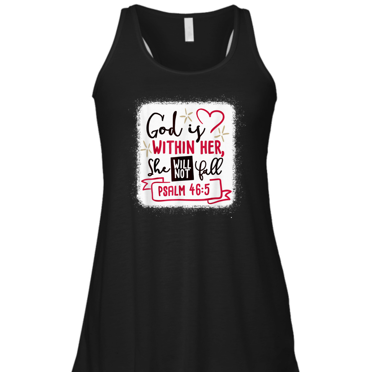 God Is Within Her She Will Not Fall Psalm 46:5 T-Shirt Bible Verse Gift