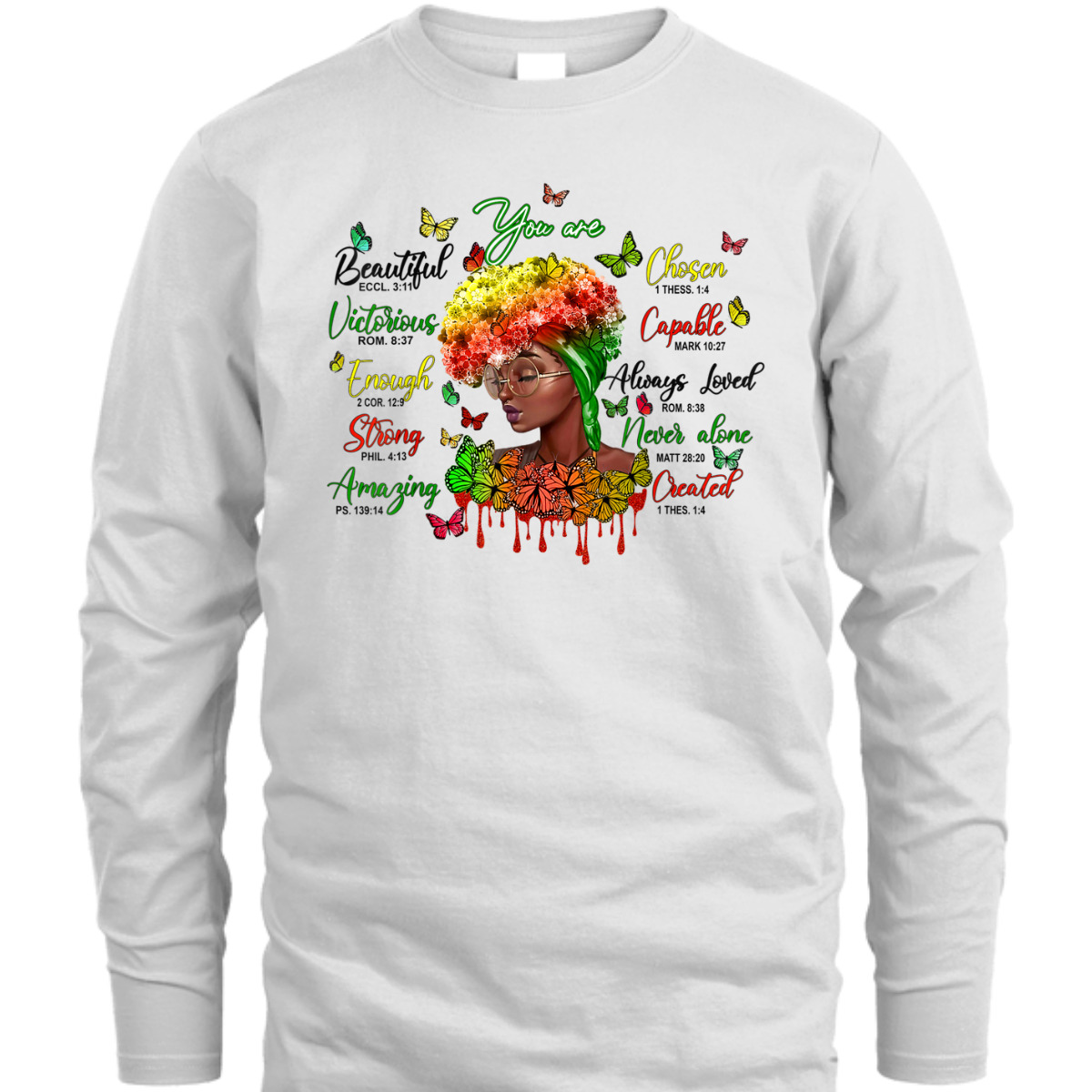 Bible Verse You Are T-Shirt Christian Gift Beautiful Black History Month Bible Verse You Are T-Shirt Christian Gift Beautiful Black History Month