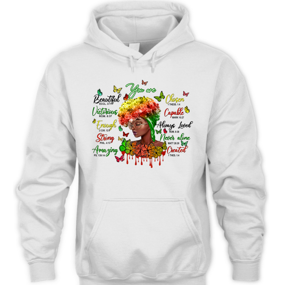 Bible Verse You Are T-Shirt Christian Gift Beautiful Black History Month