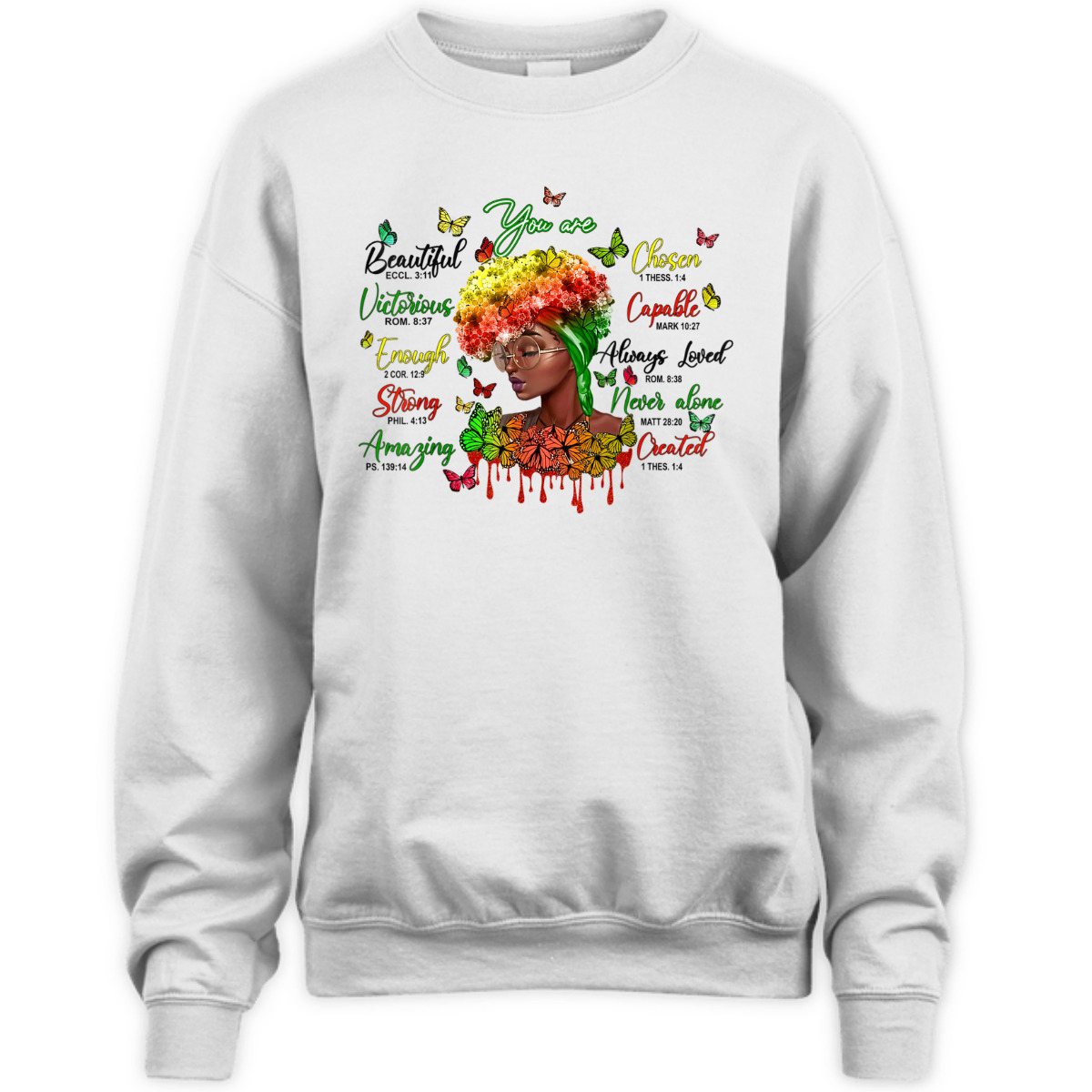 Bible Verse You Are T-Shirt Christian Gift Beautiful Black History Month