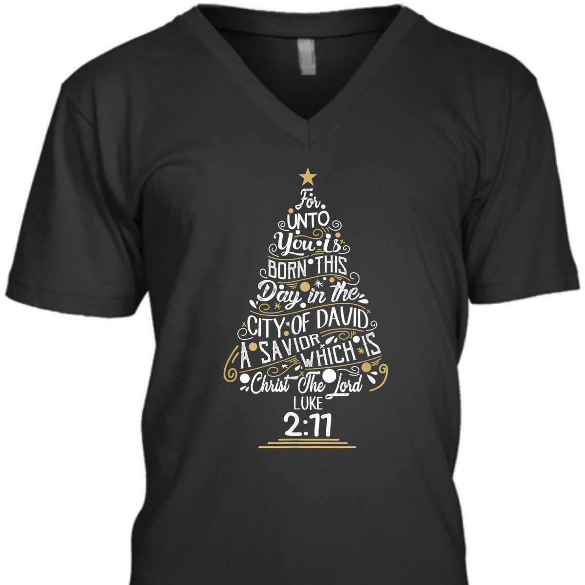 Christ The Lord Luke 2:77 T-Shirt Christmas Tree Bible Verse Gift Christ The Lord Luke 2:77 T-Shirt Christmas Tree Bible Verse Gift
