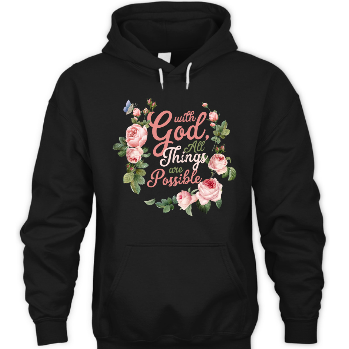 With God All Things Are Possible Prayer Bible Verse T-Shirt With God All Things Are Possible Prayer Bible Verse T-Shirt