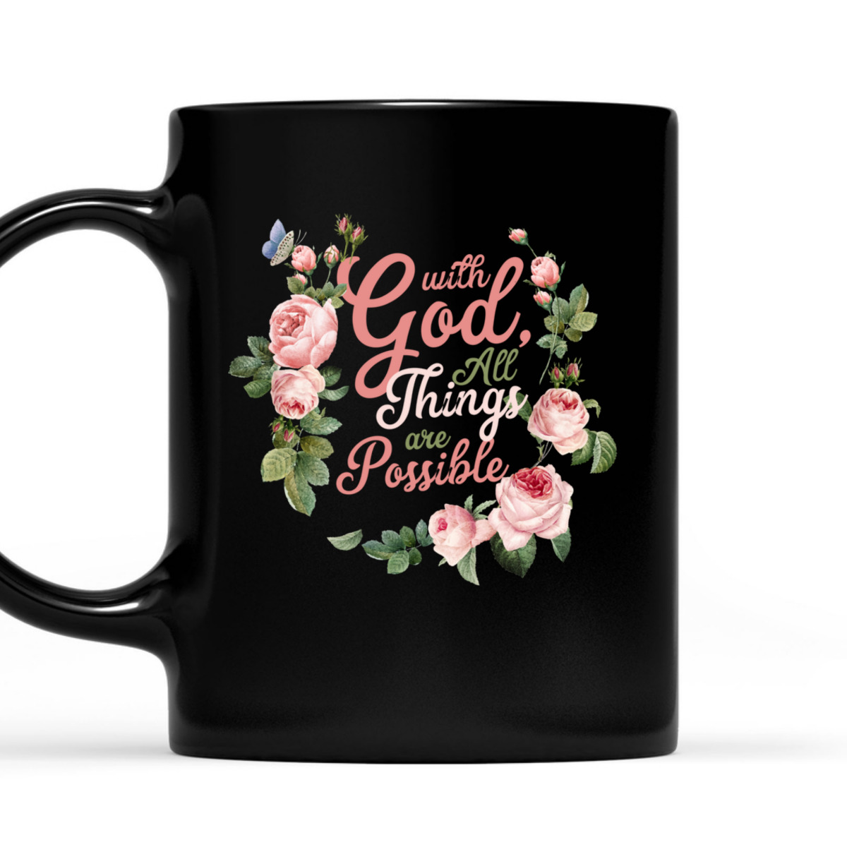 With God All Things Are Possible Prayer Bible Verse T-Shirt With God All Things Are Possible Prayer Bible Verse T-Shirt