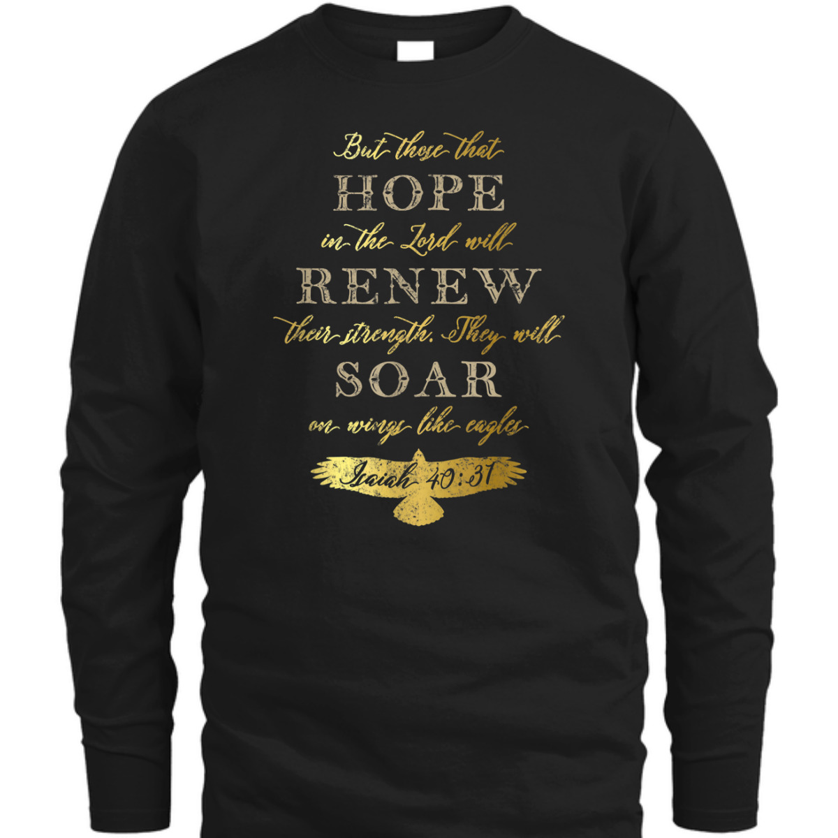 Wings Like Eagles Isaiah 40:31 Bible Verse T-Shirt Wings Like Eagles Isaiah 40:31 Bible Verse T-Shirt