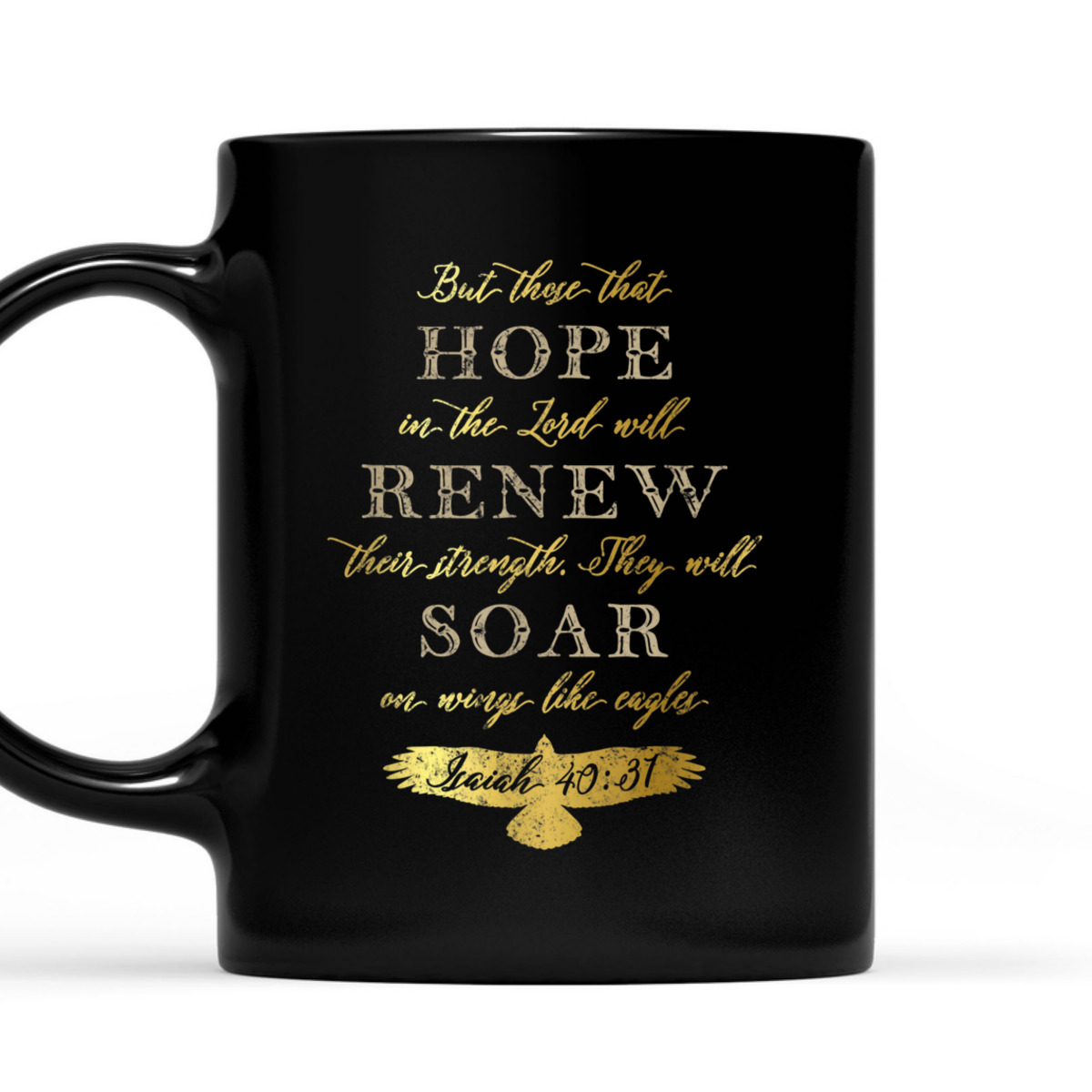 Wings Like Eagles Isaiah 40:31 Bible Verse T-Shirt