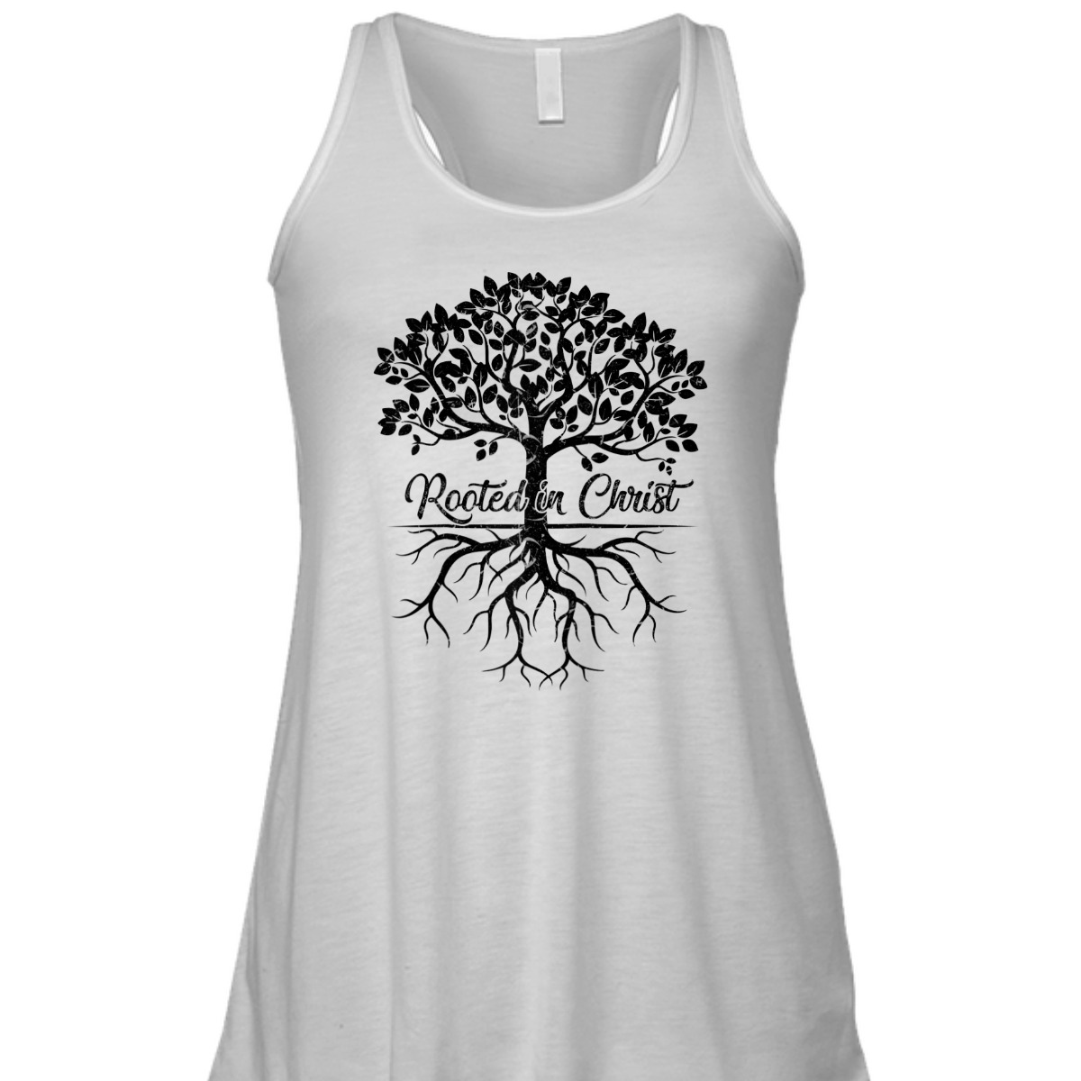 Rooted In Christ Christian Bible Verse T-Shirt Religious Gift