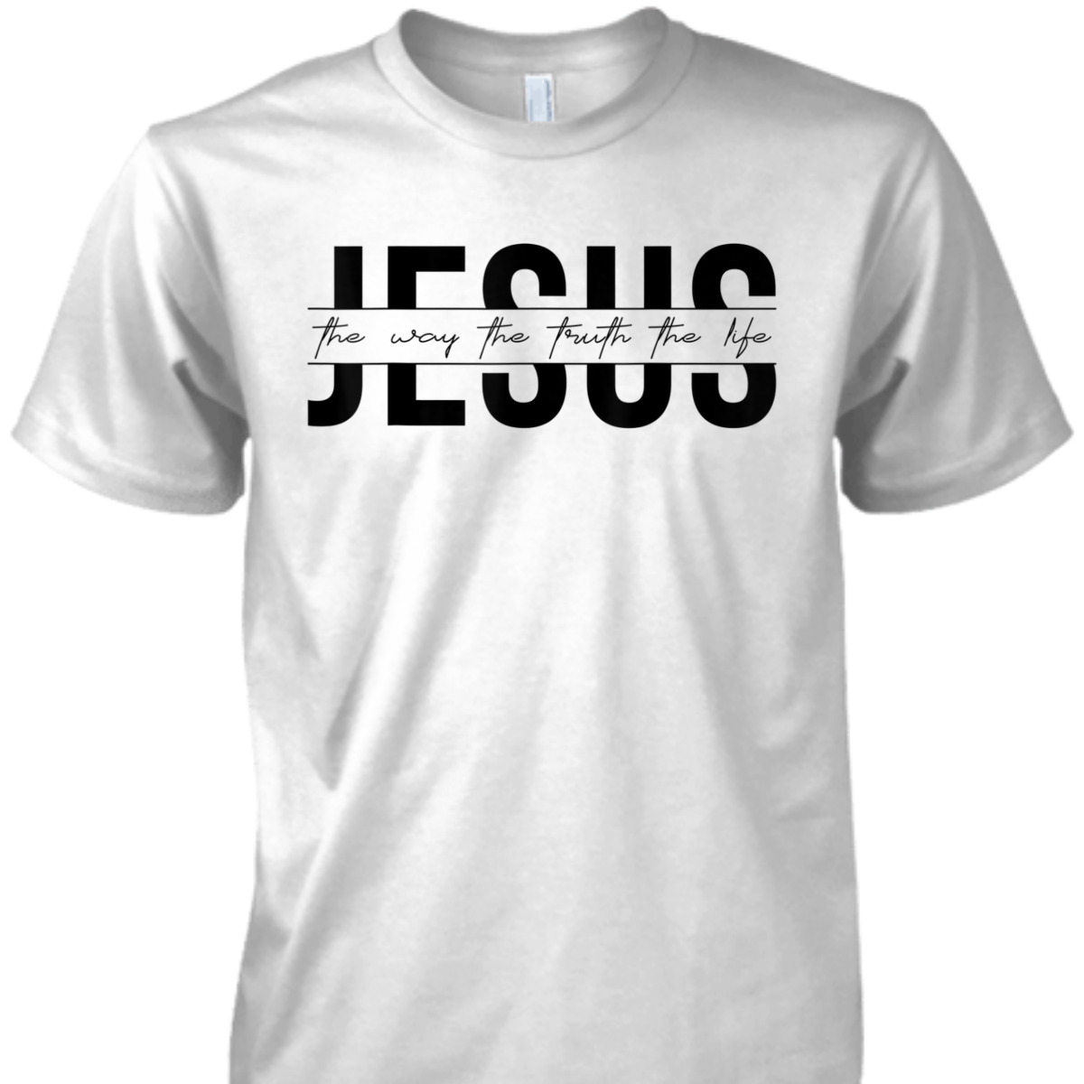 Retro Bible Verse T-Shirt John 146 The Way The Truth The Life Christian Religious Gift