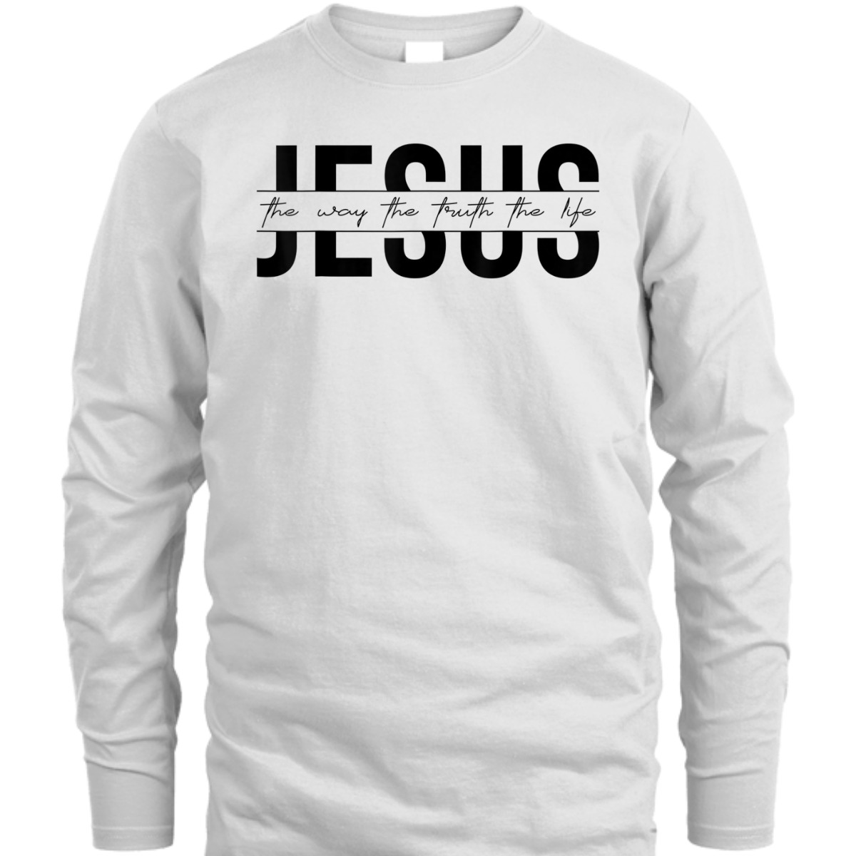 Retro Bible Verse T-Shirt John 146 The Way The Truth The Life Christian Religious Gift