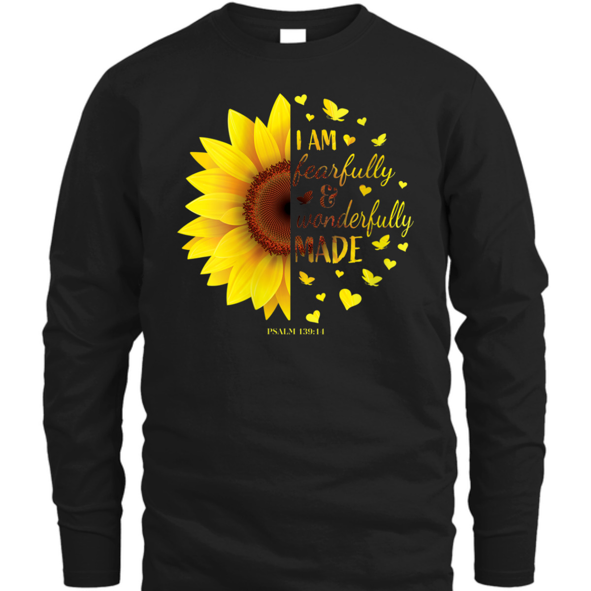 Bible Verse T-Shirt I Am Fearfully And Wonderfully Made Christian Gift Bible Verse T-Shirt I Am Fearfully And Wonderfully Made Christian Gift