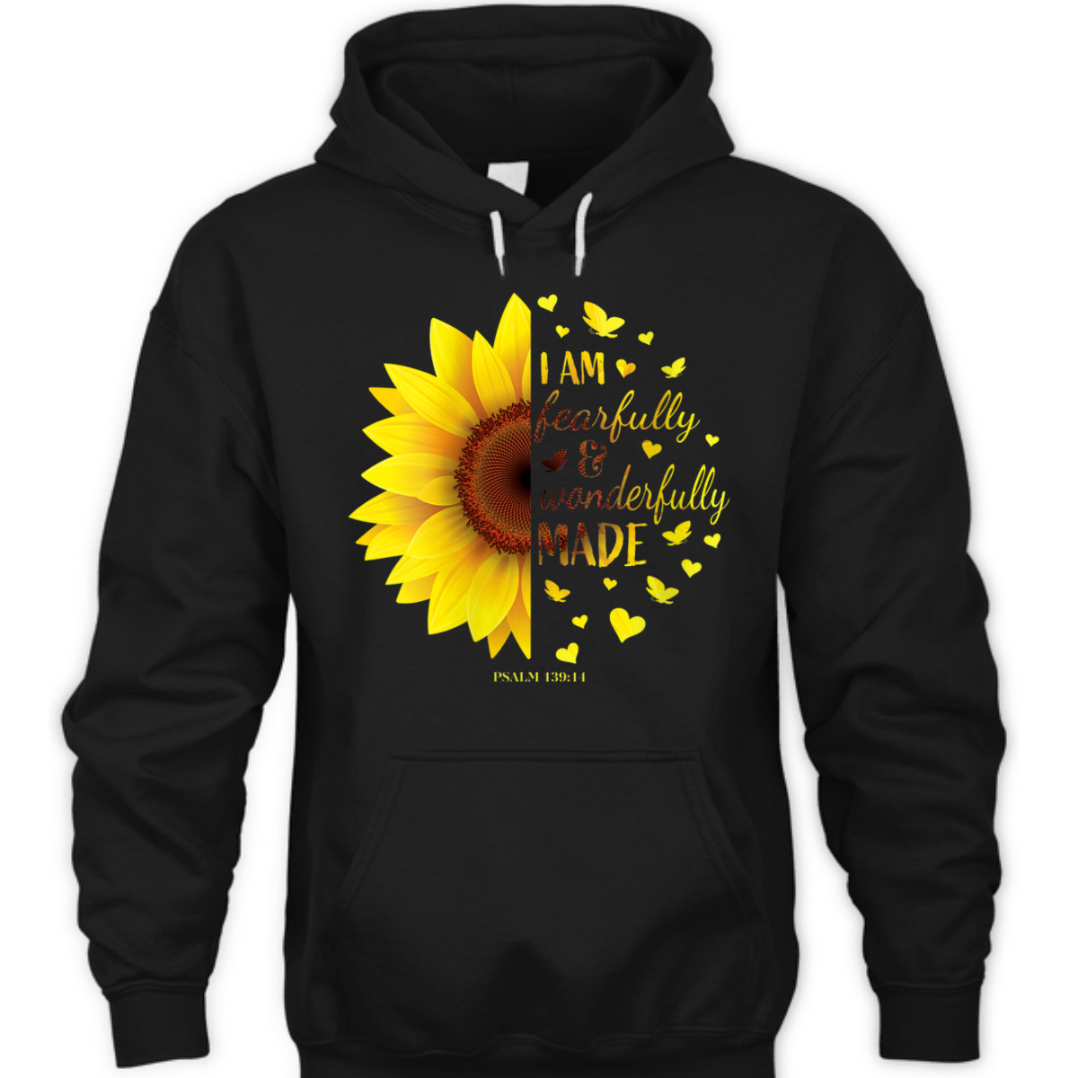 Bible Verse T-Shirt I Am Fearfully And Wonderfully Made Christian Gift