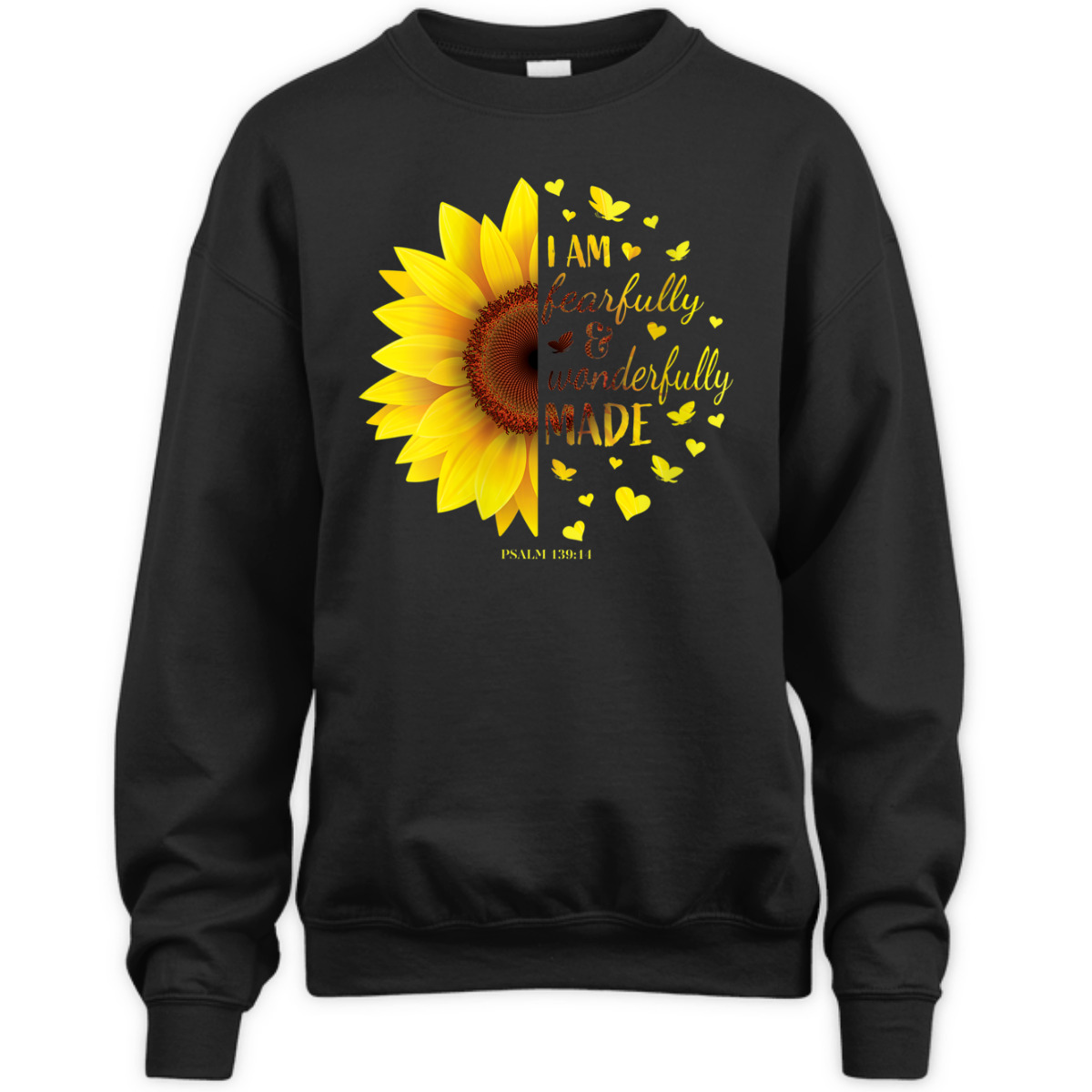 Bible Verse T-Shirt I Am Fearfully And Wonderfully Made Christian Gift