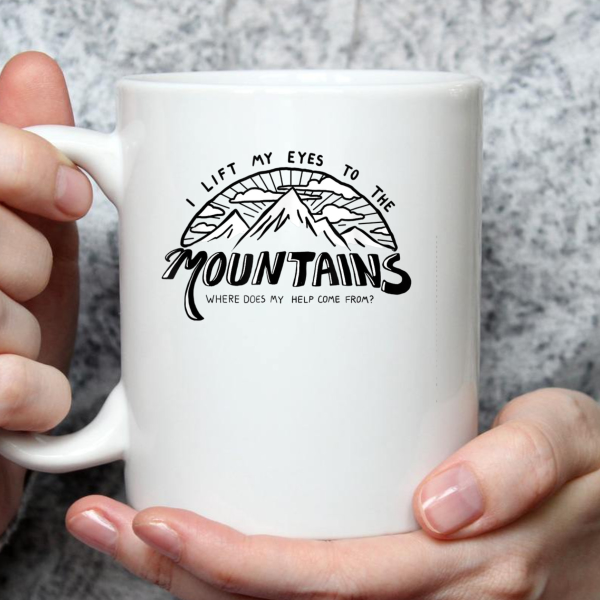 I Lift My Eyes To The Mountains Psalm 121 Christian Bible Verse T-Shirt I Lift My Eyes To The Mountains Psalm 121 Christian Bible Verse T-Shirt