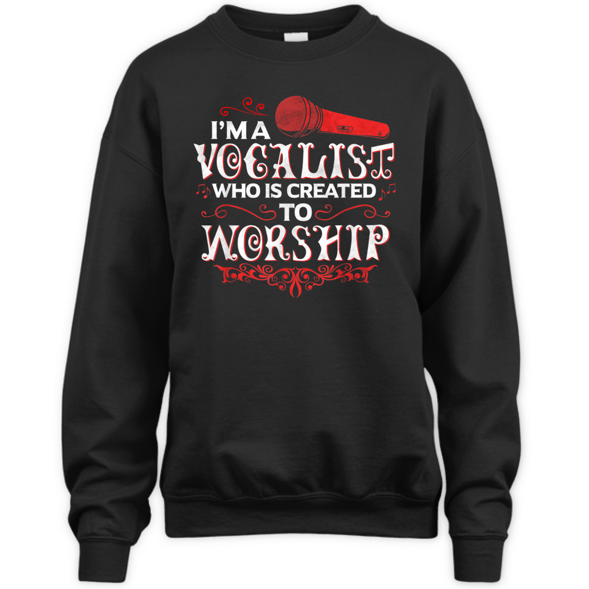 I'm A Vocalist Created To Worship T-Shirt Christian Music Gift