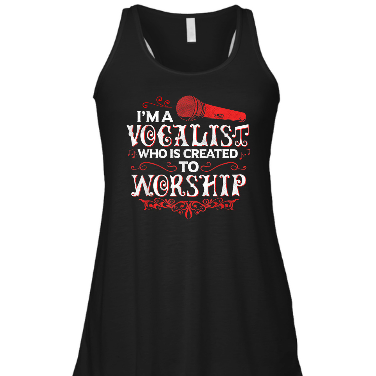 I'm A Vocalist Created To Worship T-Shirt Christian Music Gift