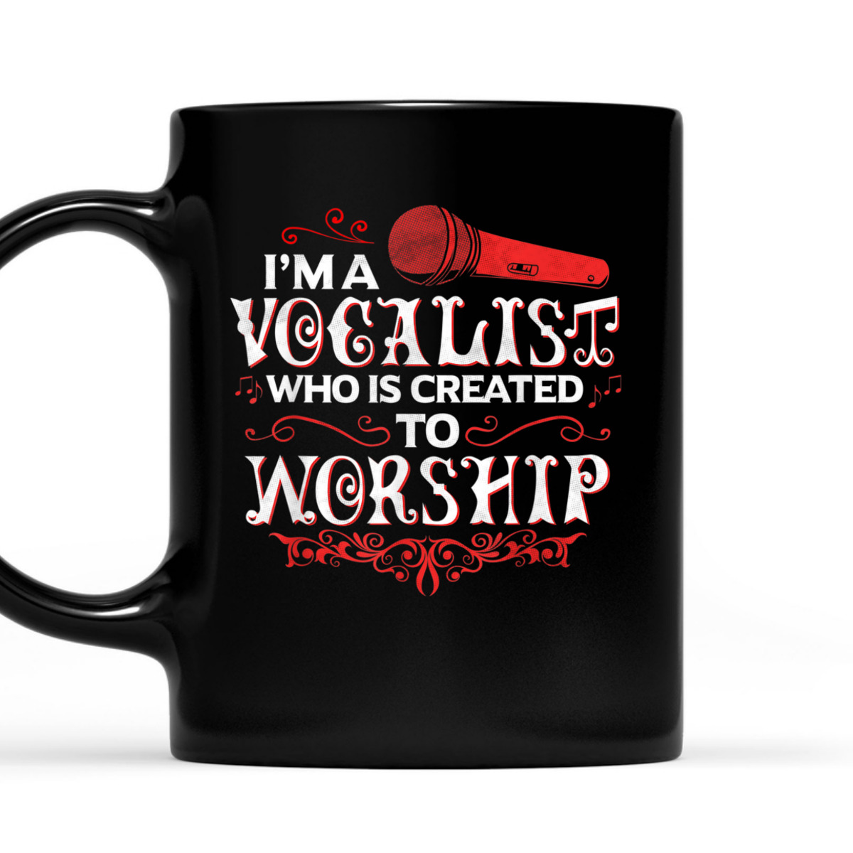 I'm A Vocalist Created To Worship T-Shirt Christian Music Gift