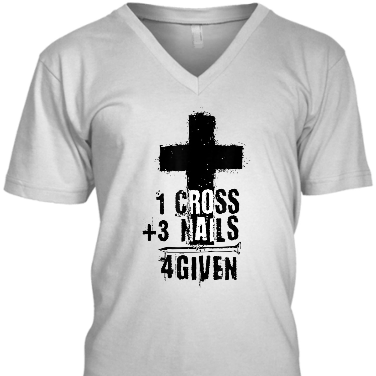 One Cross Plus Three Nails Equals Forgiven T-Shirt One Cross Plus Three Nails Equals Forgiven T-Shirt