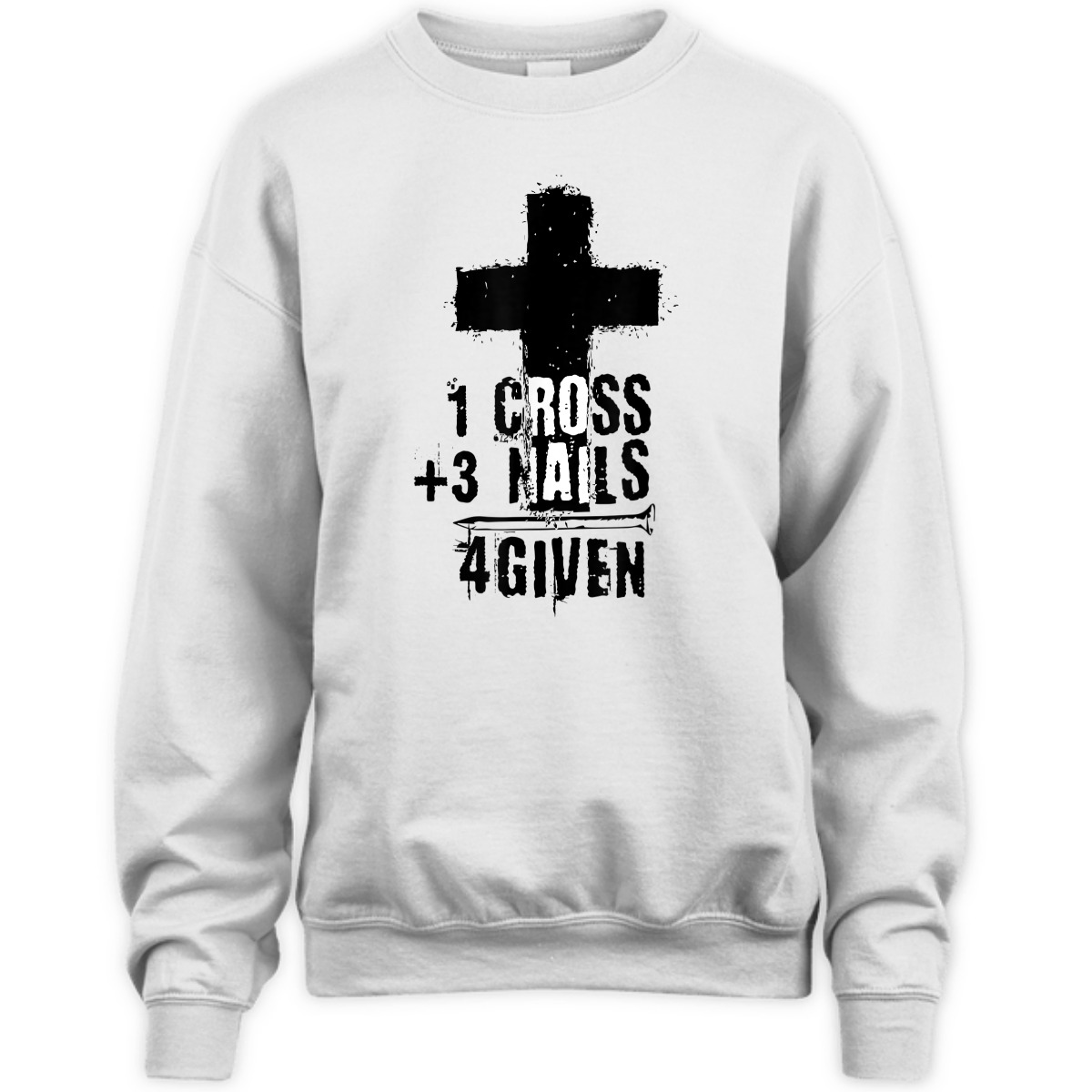 One Cross Plus Three Nails Equals Forgiven T-Shirt One Cross Plus Three Nails Equals Forgiven T-Shirt