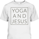 Yoga And Jesus T-Shirt Christian Meditation Gift