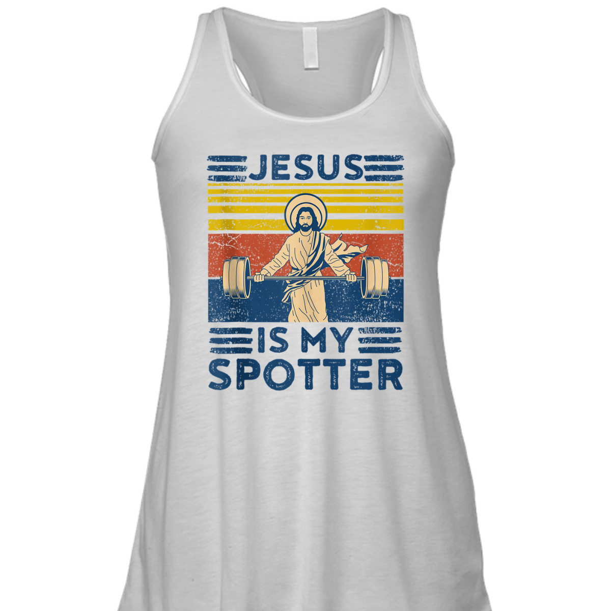 Funny Christian T-Shirt Athlete Workout Gym Jesus Is My Spotter Funny Christian T-Shirt Athlete Workout Gym Jesus Is My Spotter