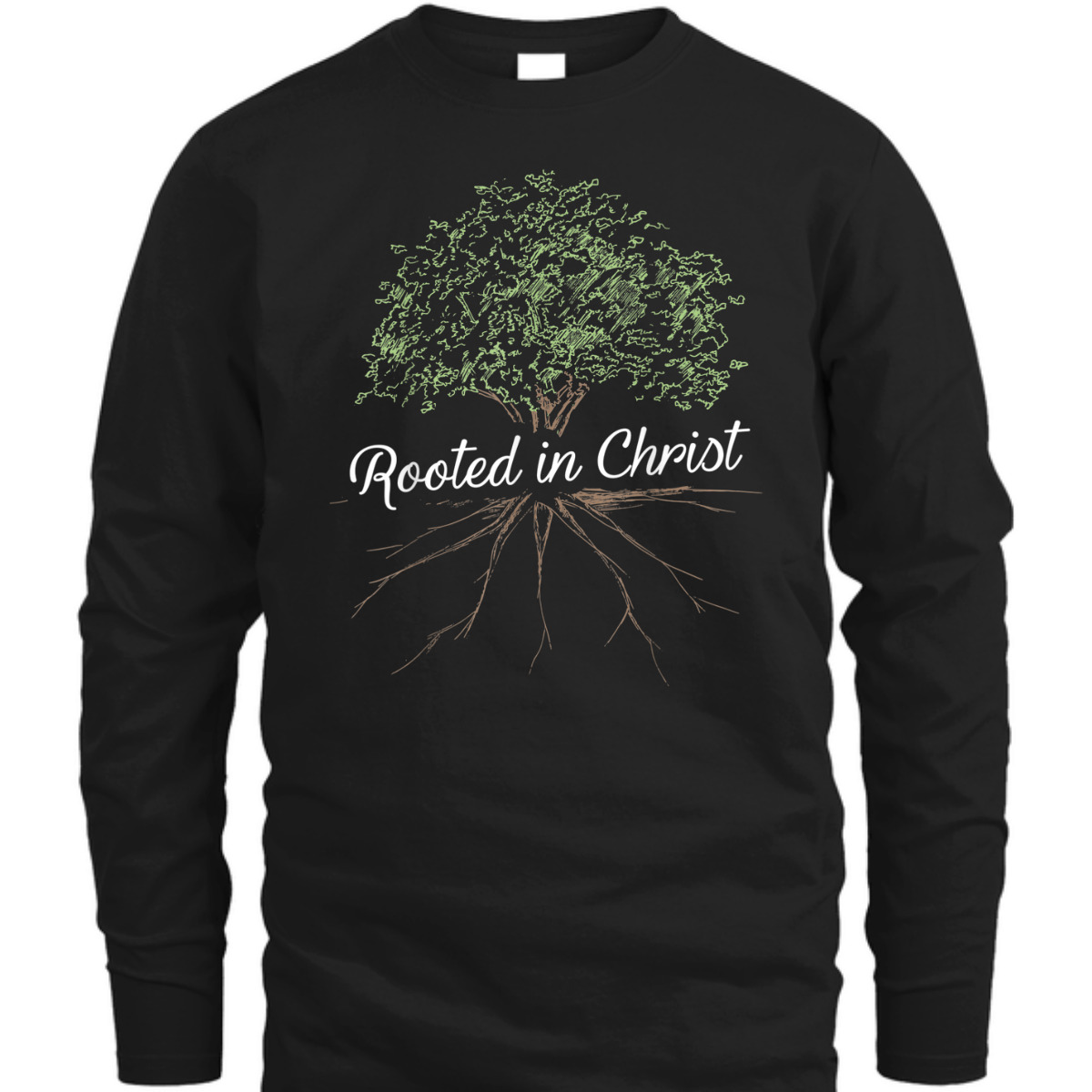 Rooted In Christ T-Shirt Christian Religious Gift Rooted In Christ T-Shirt Christian Religious Gift