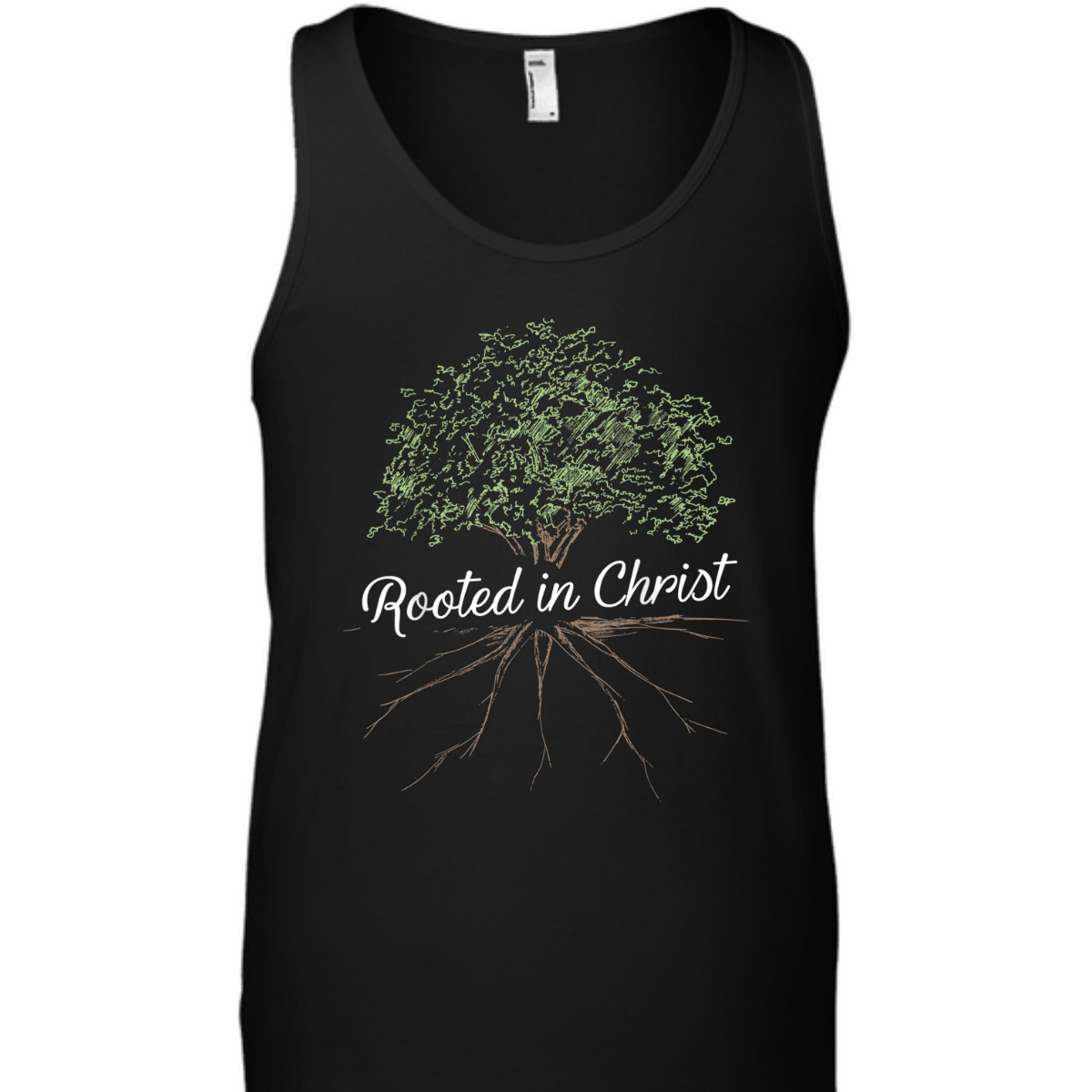 Rooted In Christ T-Shirt Christian Religious Gift