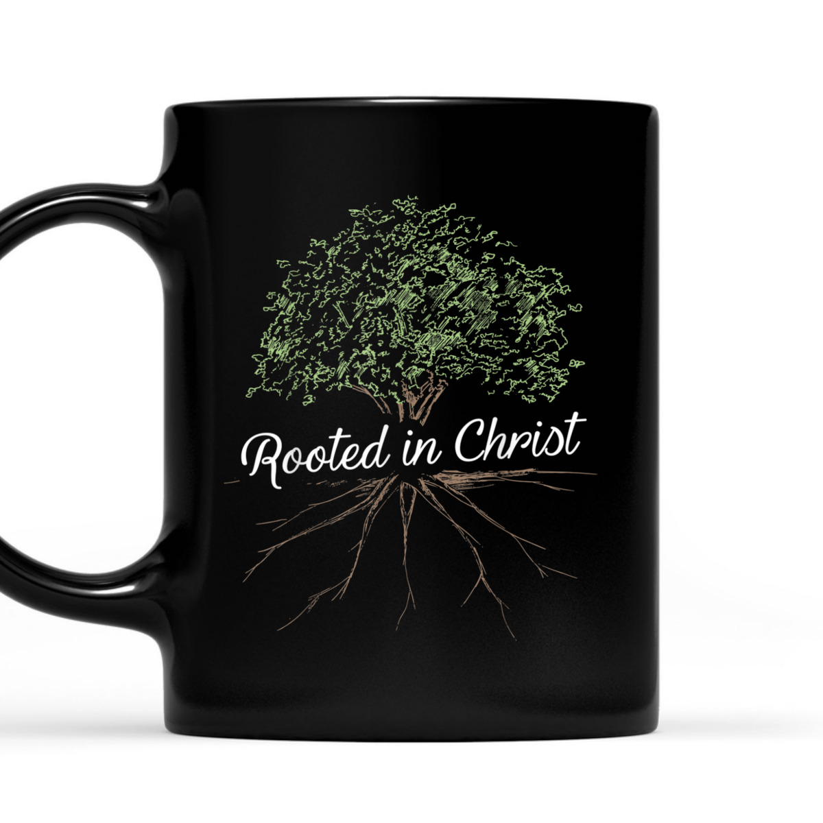 Rooted In Christ T-Shirt Christian Religious Gift