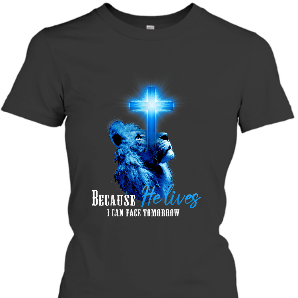 Christian Bible Verse I Can Face Tomorrow T-Shirt Lion Religious Gift Christian Bible Verse I Can Face Tomorrow T-Shirt Lion Religious Gift