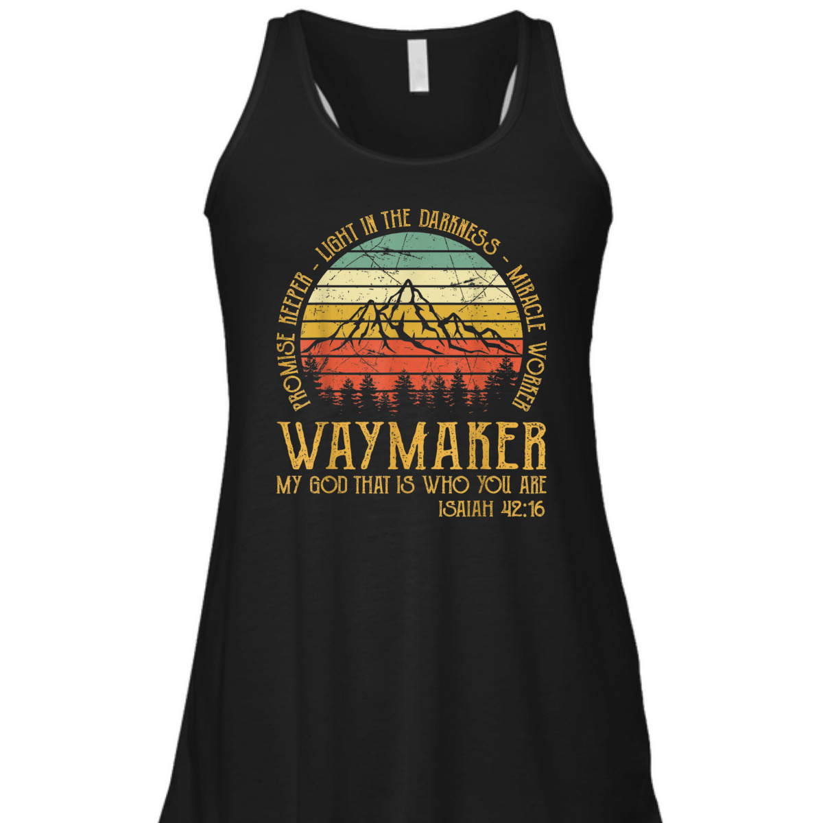 Vintage Waymaker Miracle Worker T-Shirt Promise Keeper Isaiah 42:16 Vintage Waymaker Miracle Worker T-Shirt Promise Keeper Isaiah 42:16