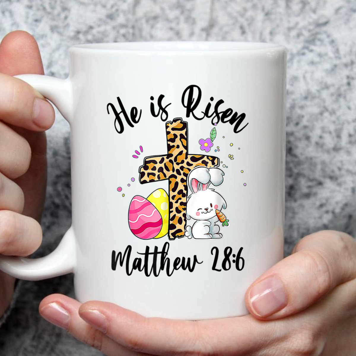 Matthew 28:6 T-Shirt He Is Risen Jesus Christian Floral Leopard Cross Matthew 28:6 T-Shirt He Is Risen Jesus Christian Floral Leopard Cross