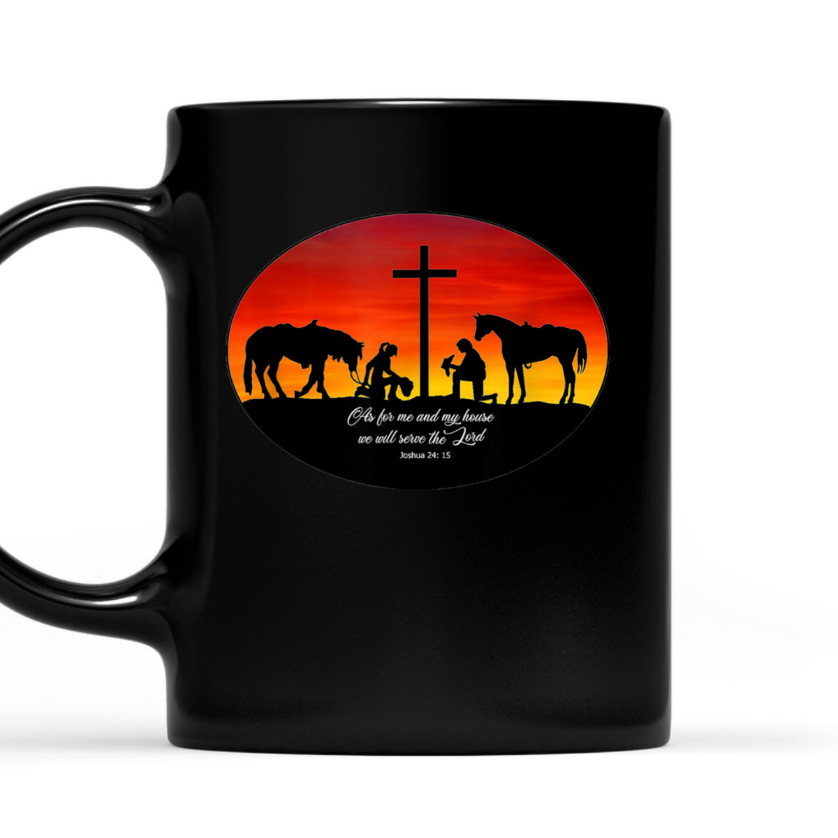 Bible Verse T-Shirt Joshua 24:15 Christian Cowboy We Will Serve The Lord Bible Verse T-Shirt Joshua 24:15 Christian Cowboy We Will Serve The Lord