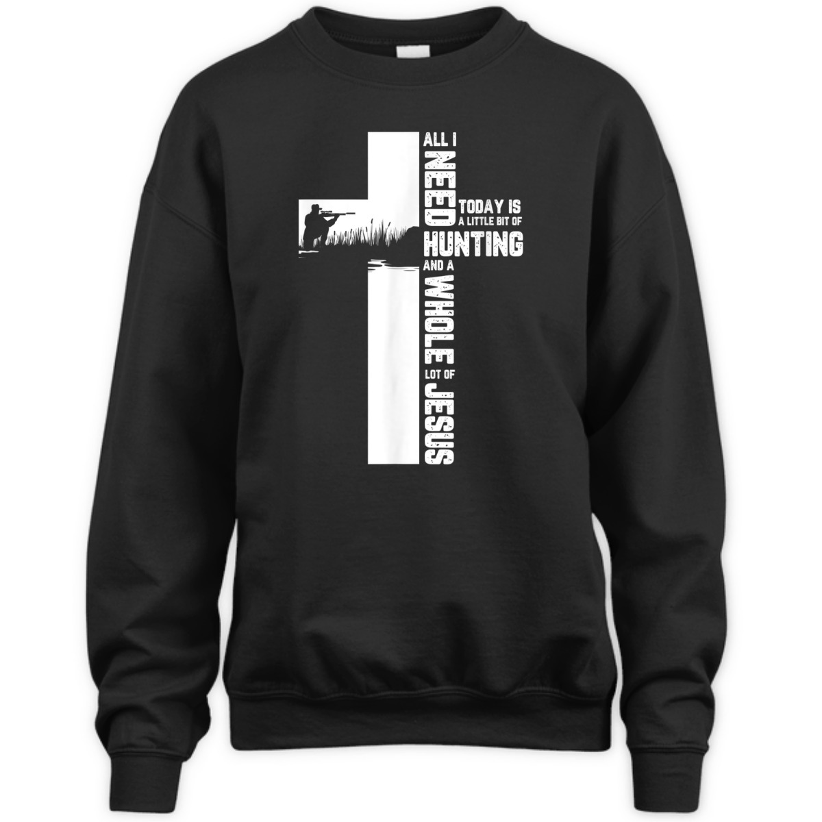 Hunting And A Whole Lot Of Jesus Christian Cross Religious T-Shirt Hunting And A Whole Lot Of Jesus Christian Cross Religious T-Shirt