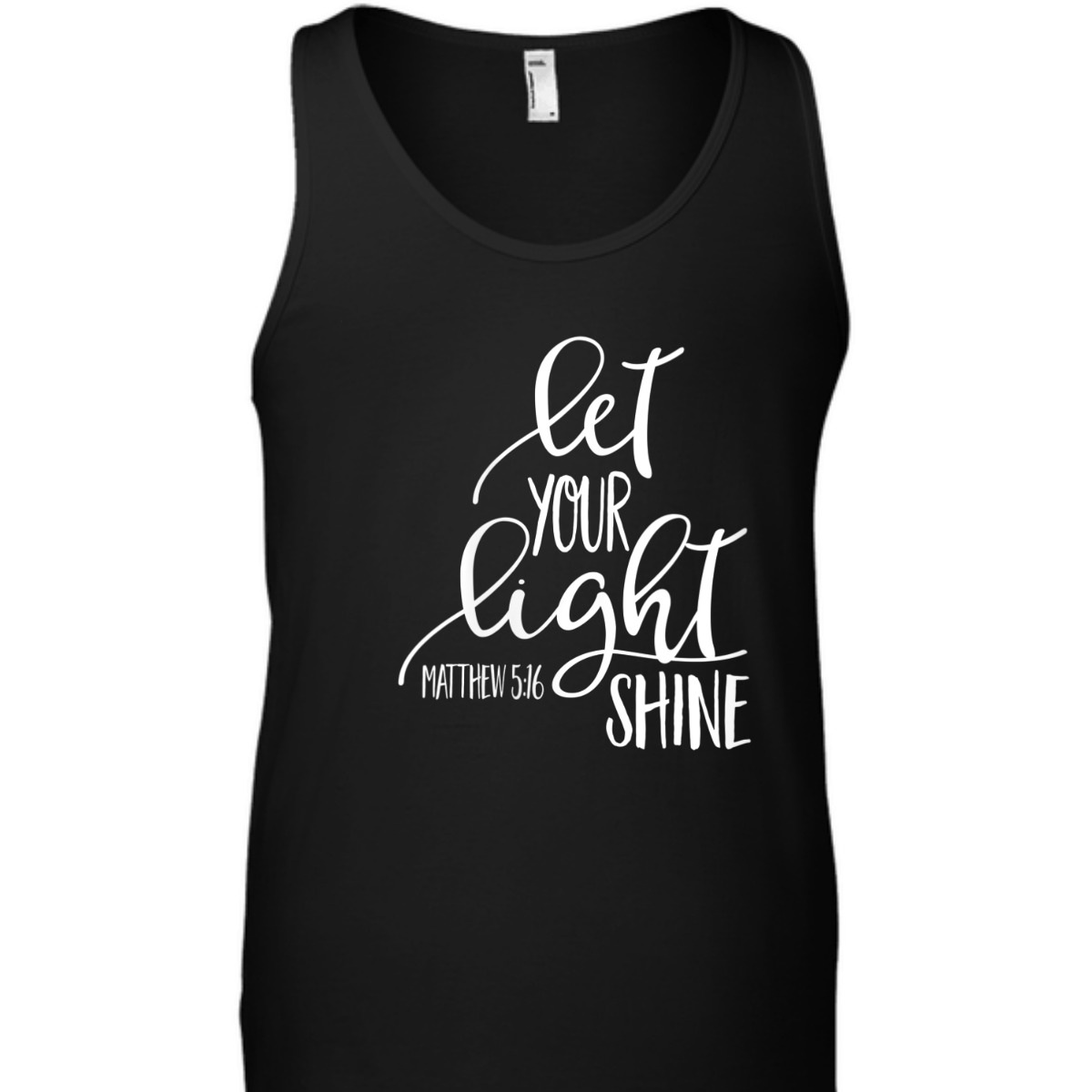 Matthew 5:16 Bible Verse T-Shirt Let Your Light Shine