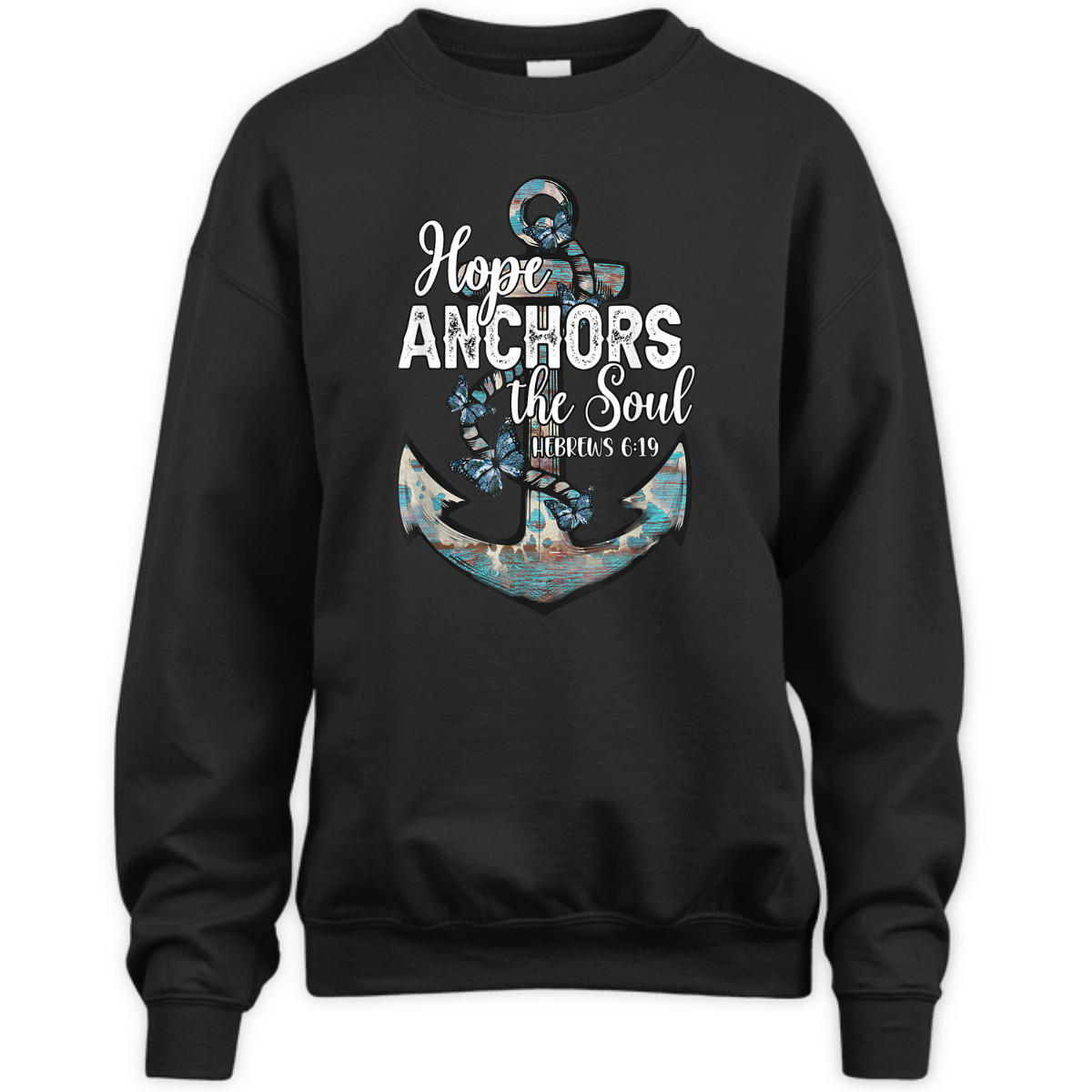 Bible Verse T-Shirt Hope Anchors The Soul Hebrews 619 Christian Cross Religious Gift Bible Verse T-Shirt Hope Anchors The Soul Hebrews 619 Christian Cross Religious Gift