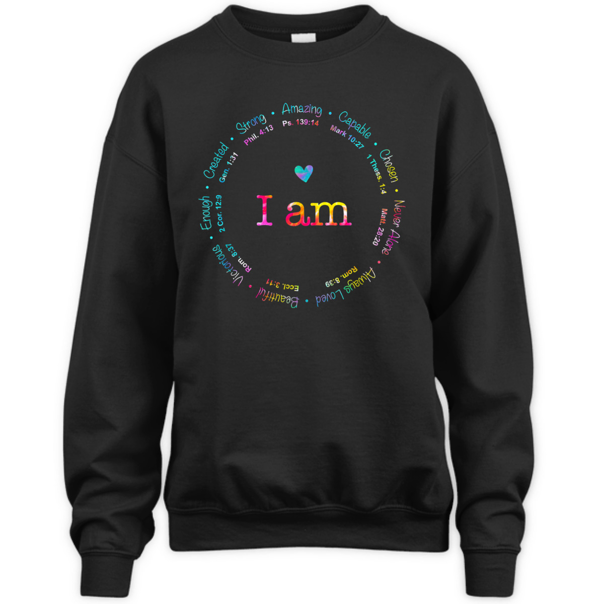 Tie Dye I Am Inspiration Bible Verse T-Shirt Christian Religious Gift Tie Dye I Am Inspiration Bible Verse T-Shirt Christian Religious Gift