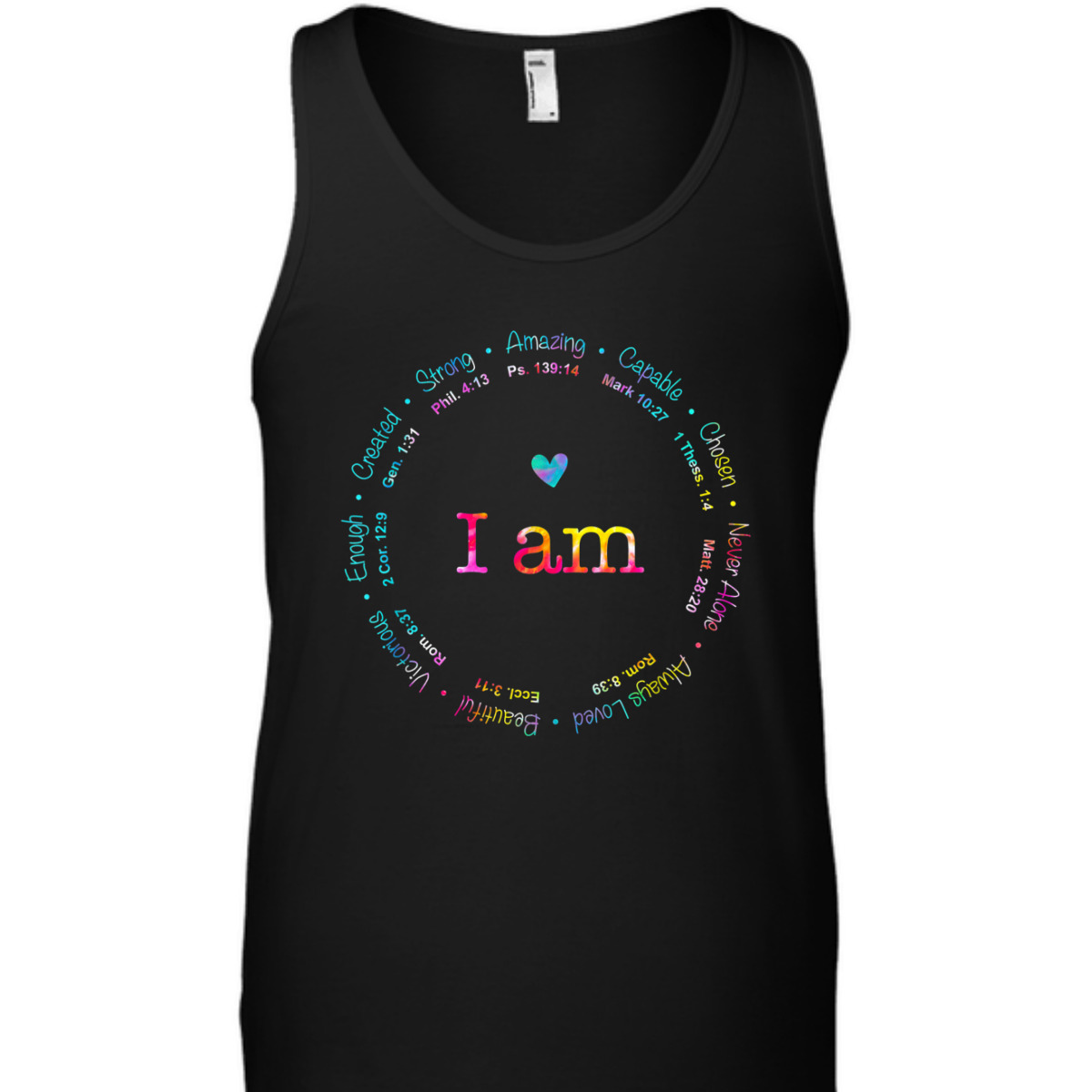 Tie Dye I Am Inspiration Bible Verse T-Shirt Christian Religious Gift Tie Dye I Am Inspiration Bible Verse T-Shirt Christian Religious Gift